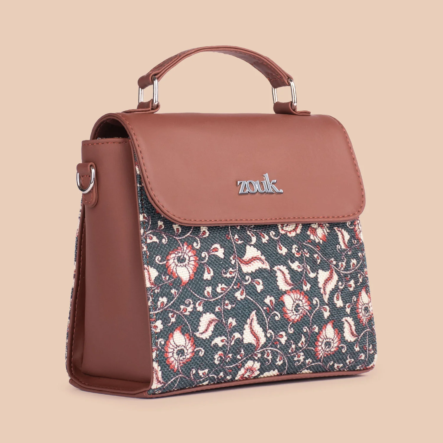 Chittoor Blue Kalamkari Statement Sling Bag - Image 4