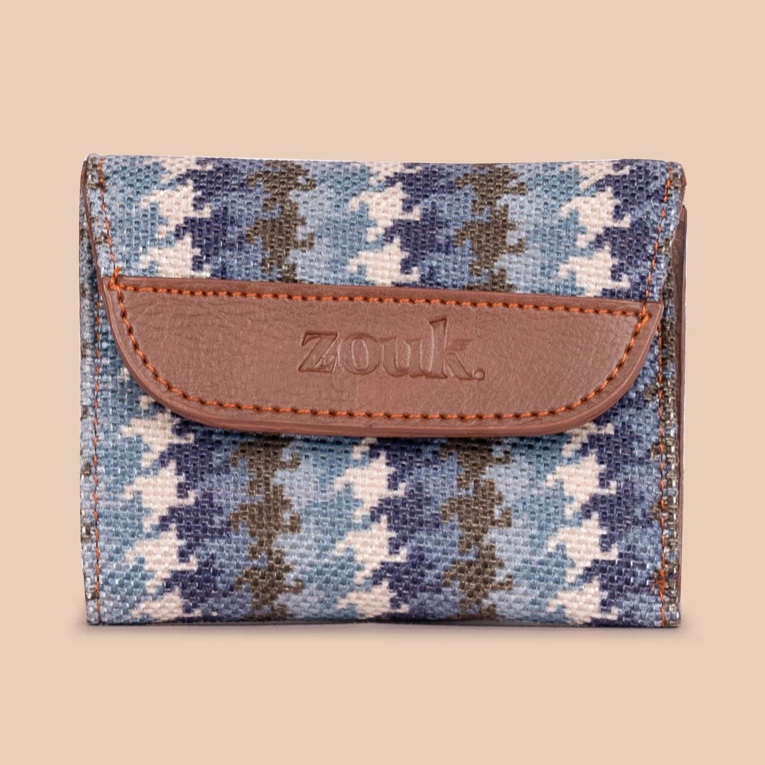 Bombay Houndstooth Trifold Wallet - Image 2
