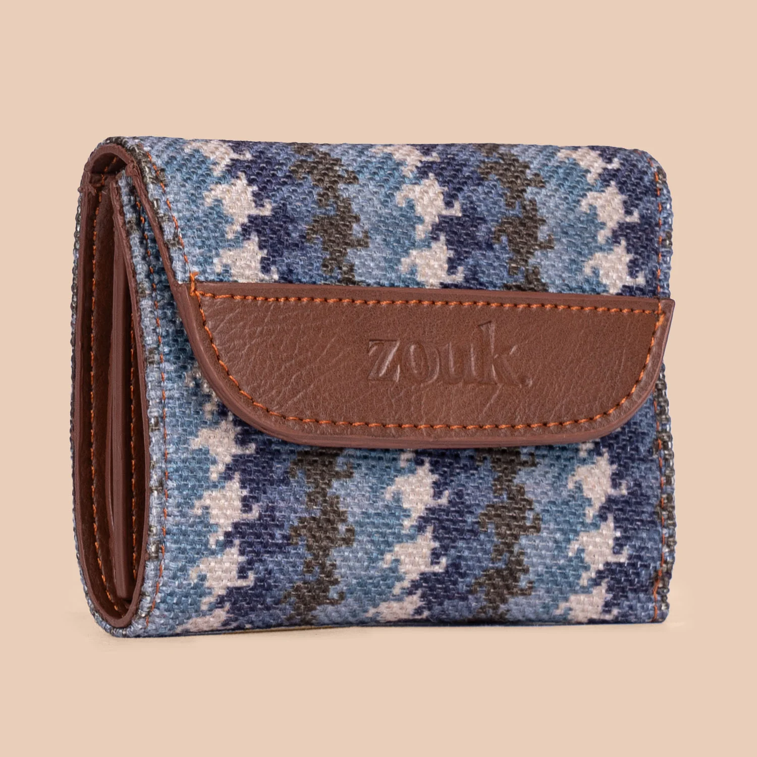 Bombay Houndstooth Trifold Wallet - Image 3