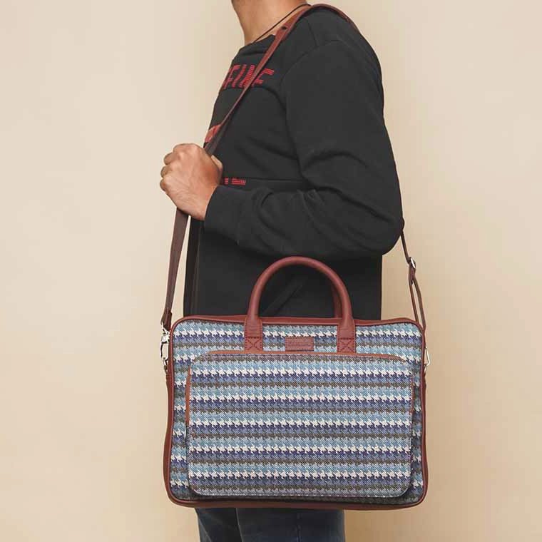 Bombay Houndstooth Unisex Laptop Bag - Image 7