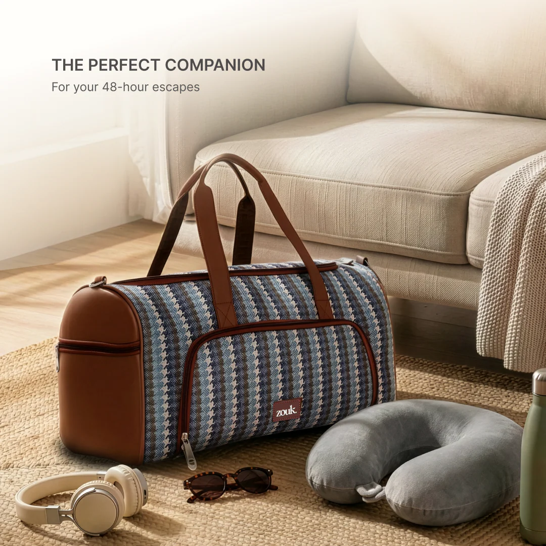 Bombay Houndstooth Weekender Duffle Bag - Image 10