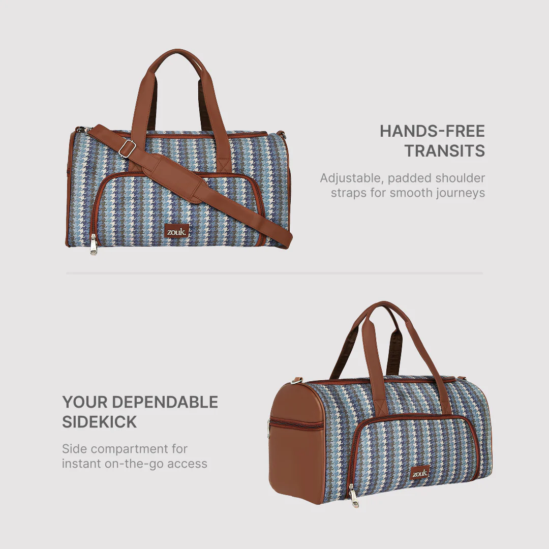 Bombay Houndstooth Weekender Duffle Bag - Image 5