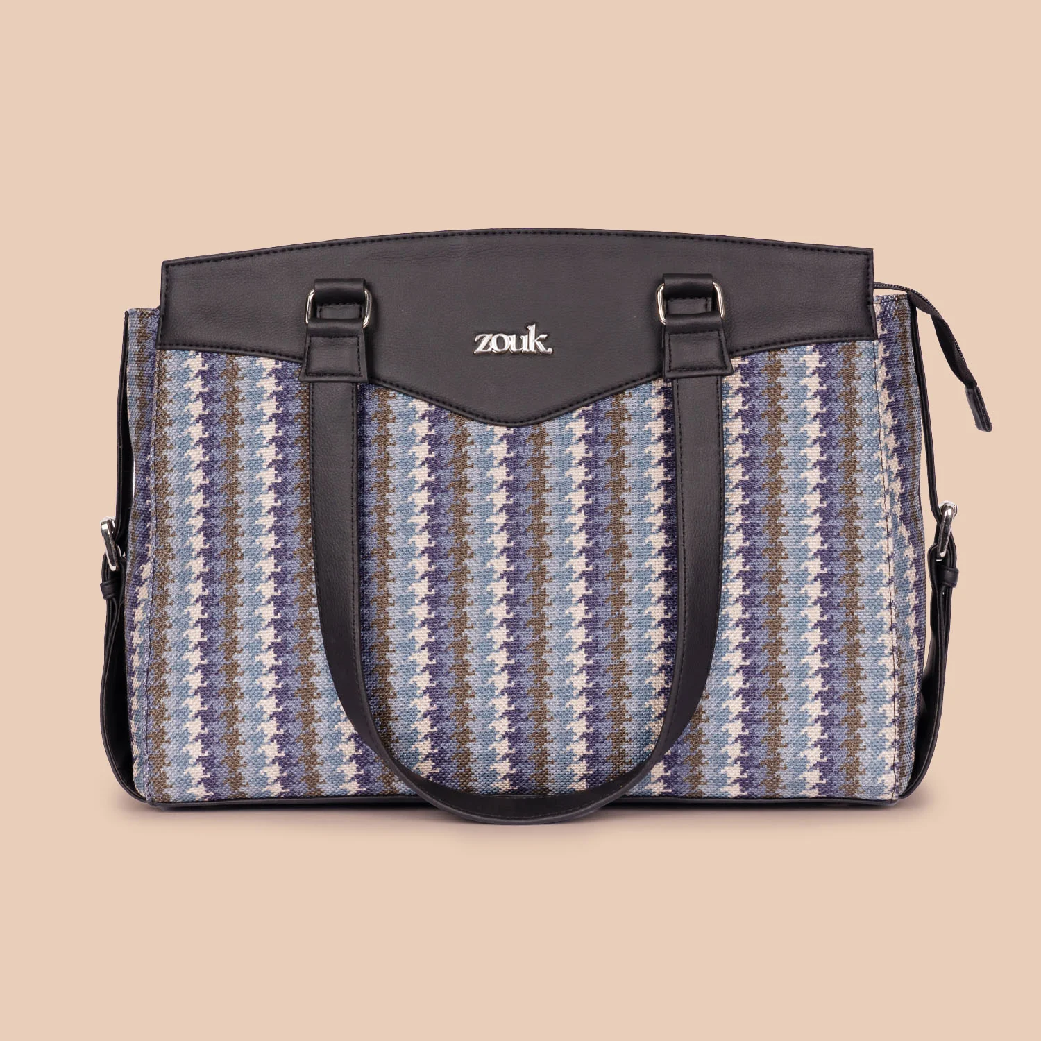 Bombay Houndstooth Women's Work Bag (Black) - Image 2