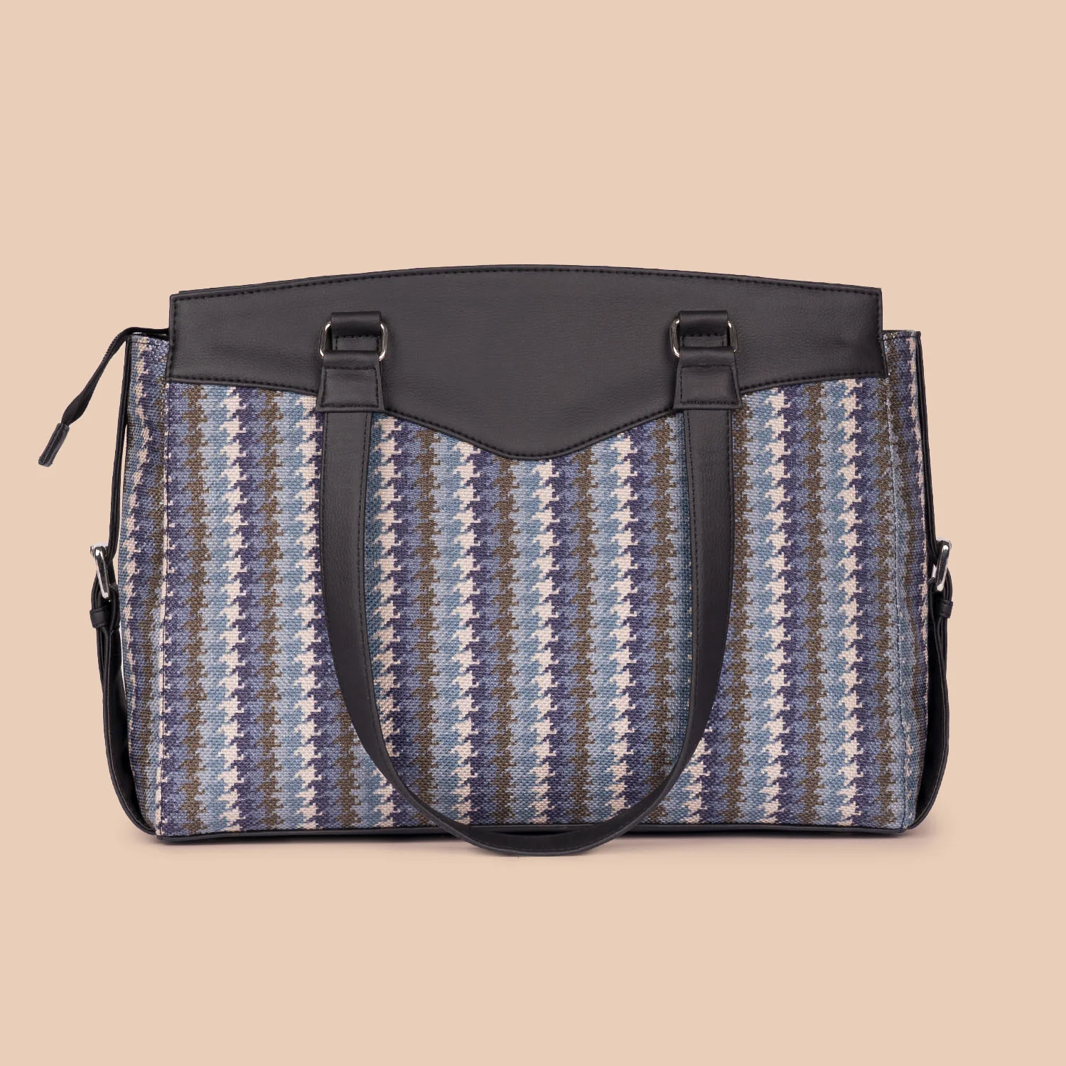 Bombay Houndstooth Women's Work Bag (Black) - Image 3