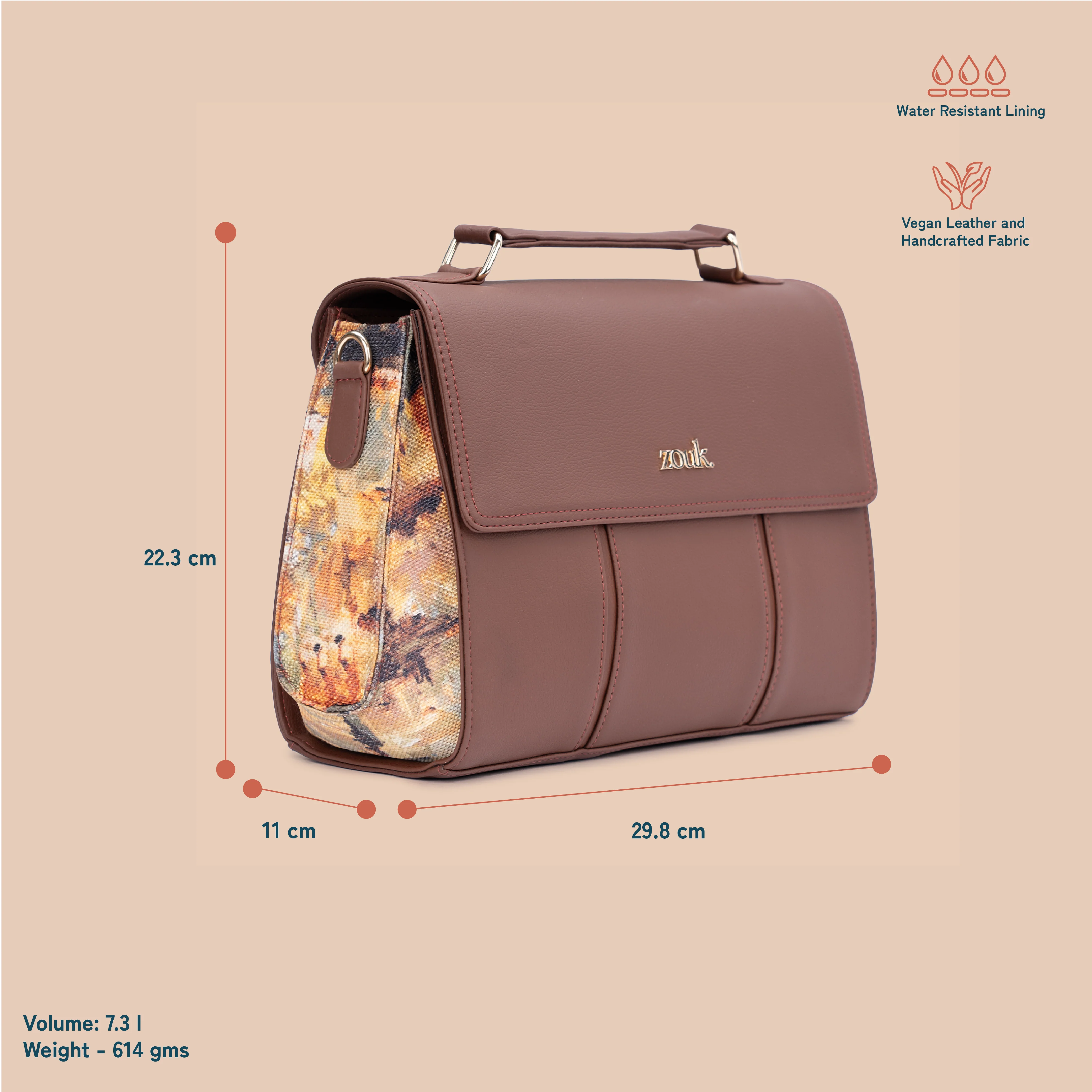Rhea Kapoor Satchel Bag - Bombay Tapestry - Image 3