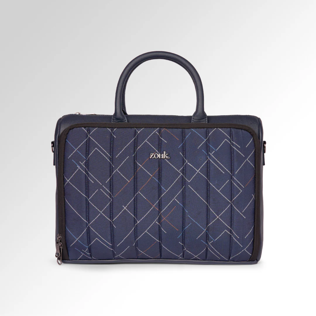 Bombay Tartan Pro Laptop Bag (Blue) - Image 2