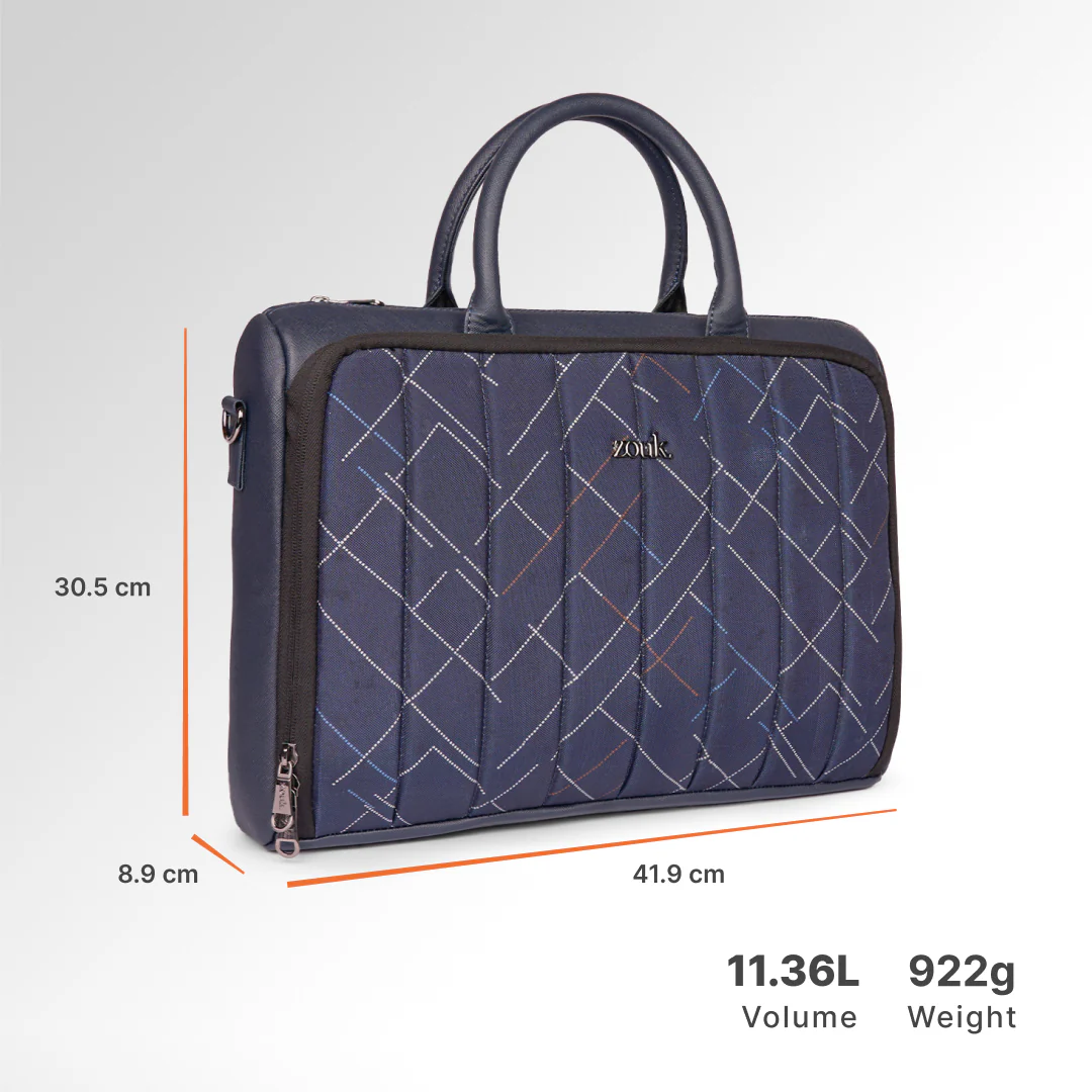 Bombay Tartan Pro Laptop Bag (Blue) - Image 3