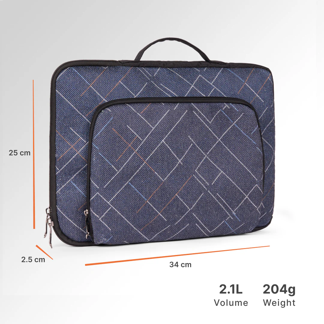 Bombay Tartan Signature Laptop Sleeve - 14inch (Black) - Image 3