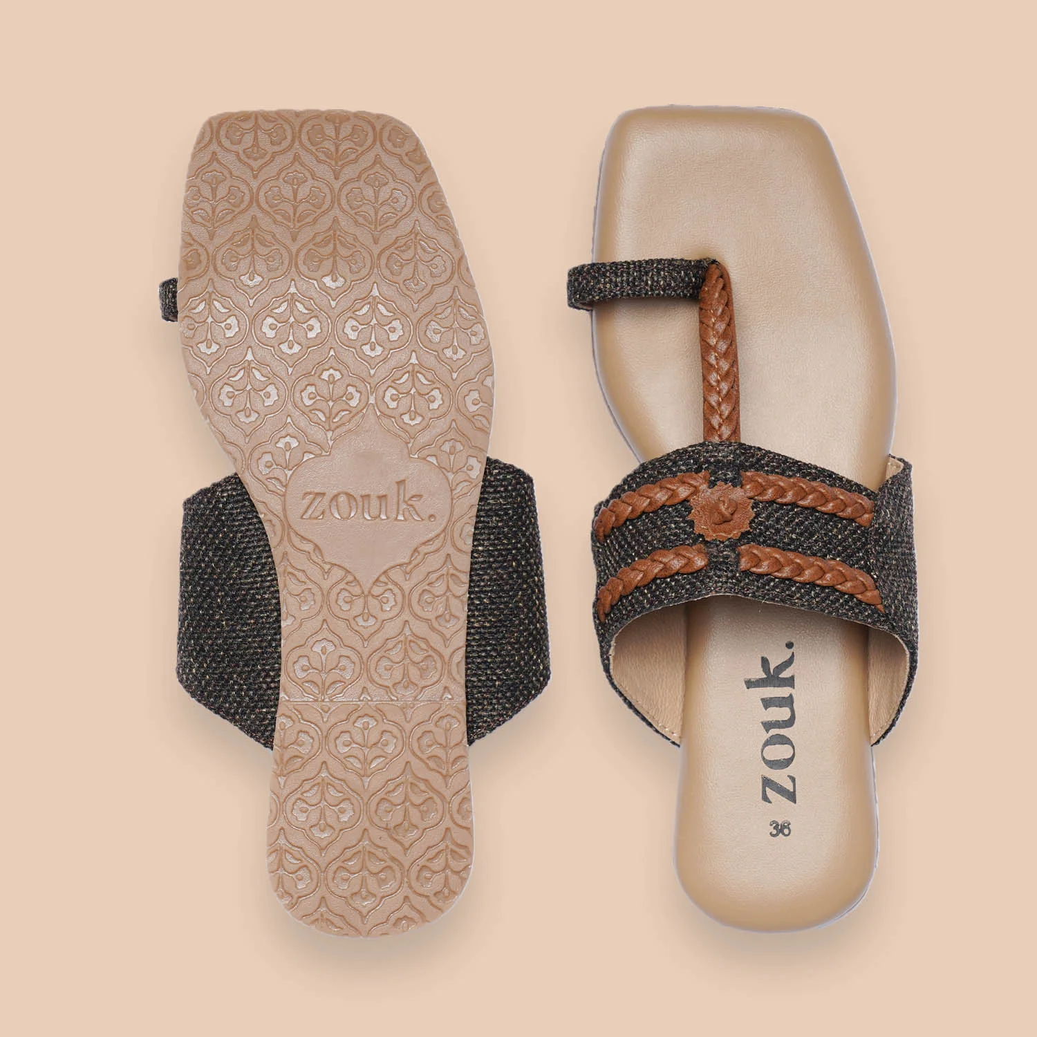 Bristel Braided Kolhapuri Chappal - Image 2