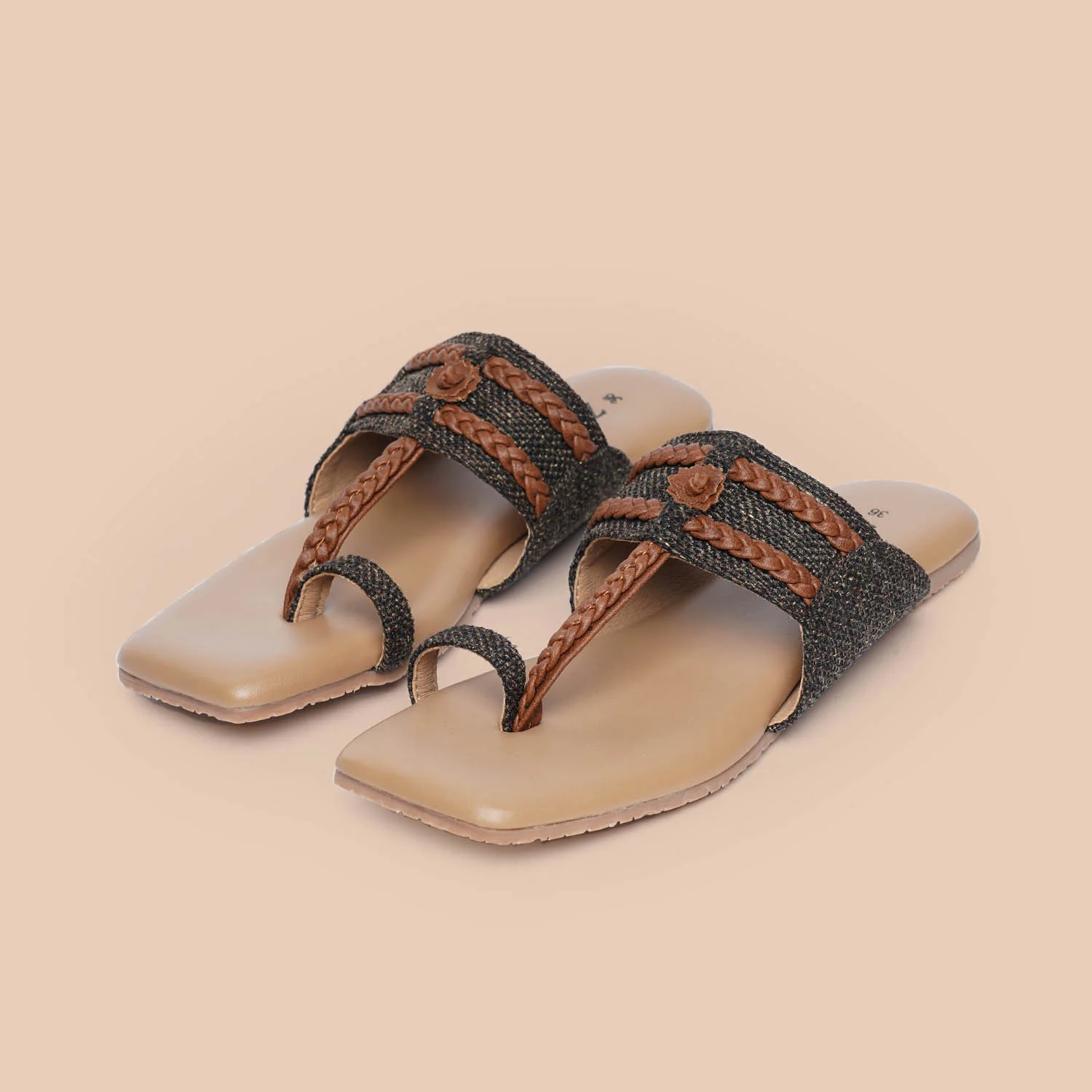 Bristel Braided Kolhapuri Chappal - Image 5