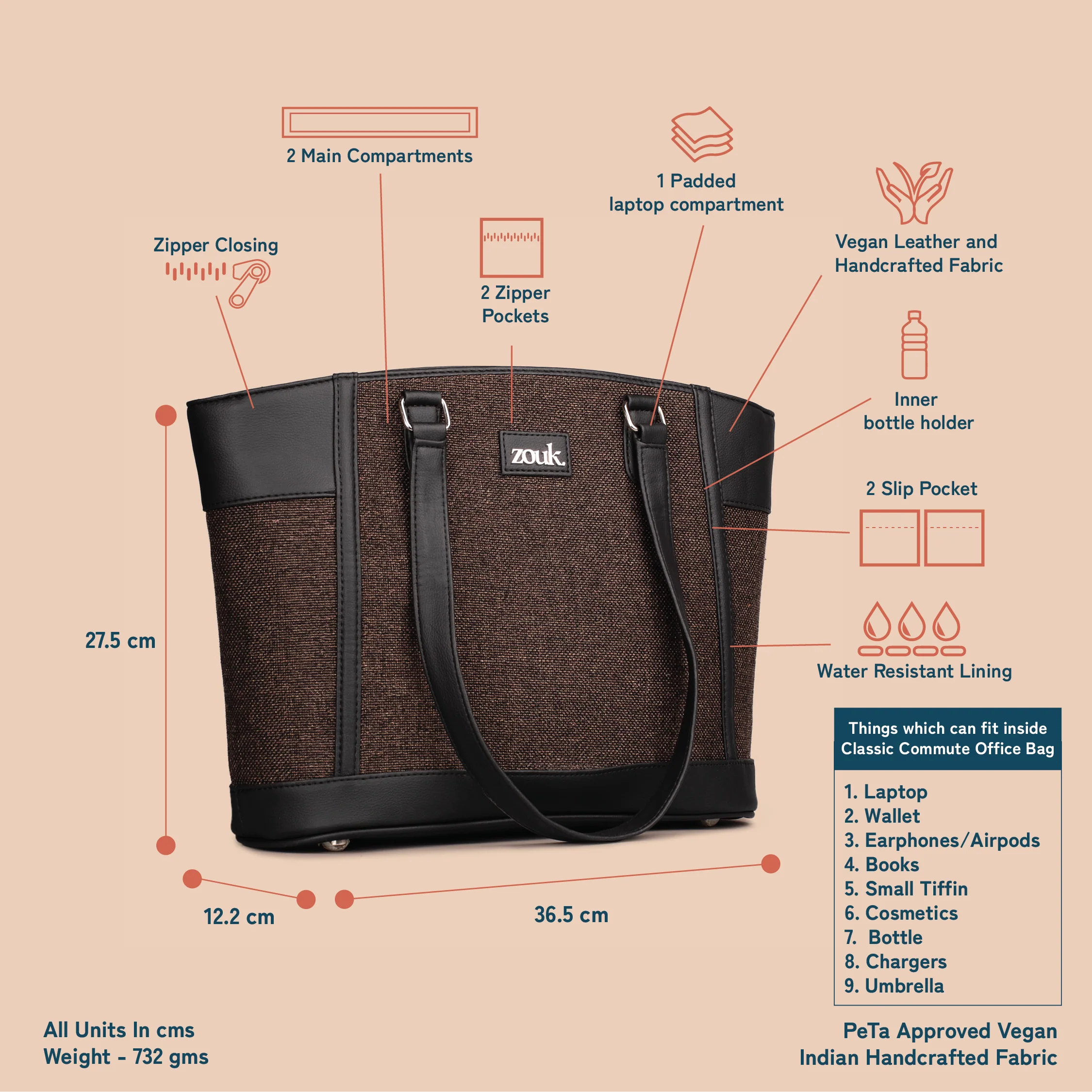Bristel Classic Commute Office Bag - Image 4