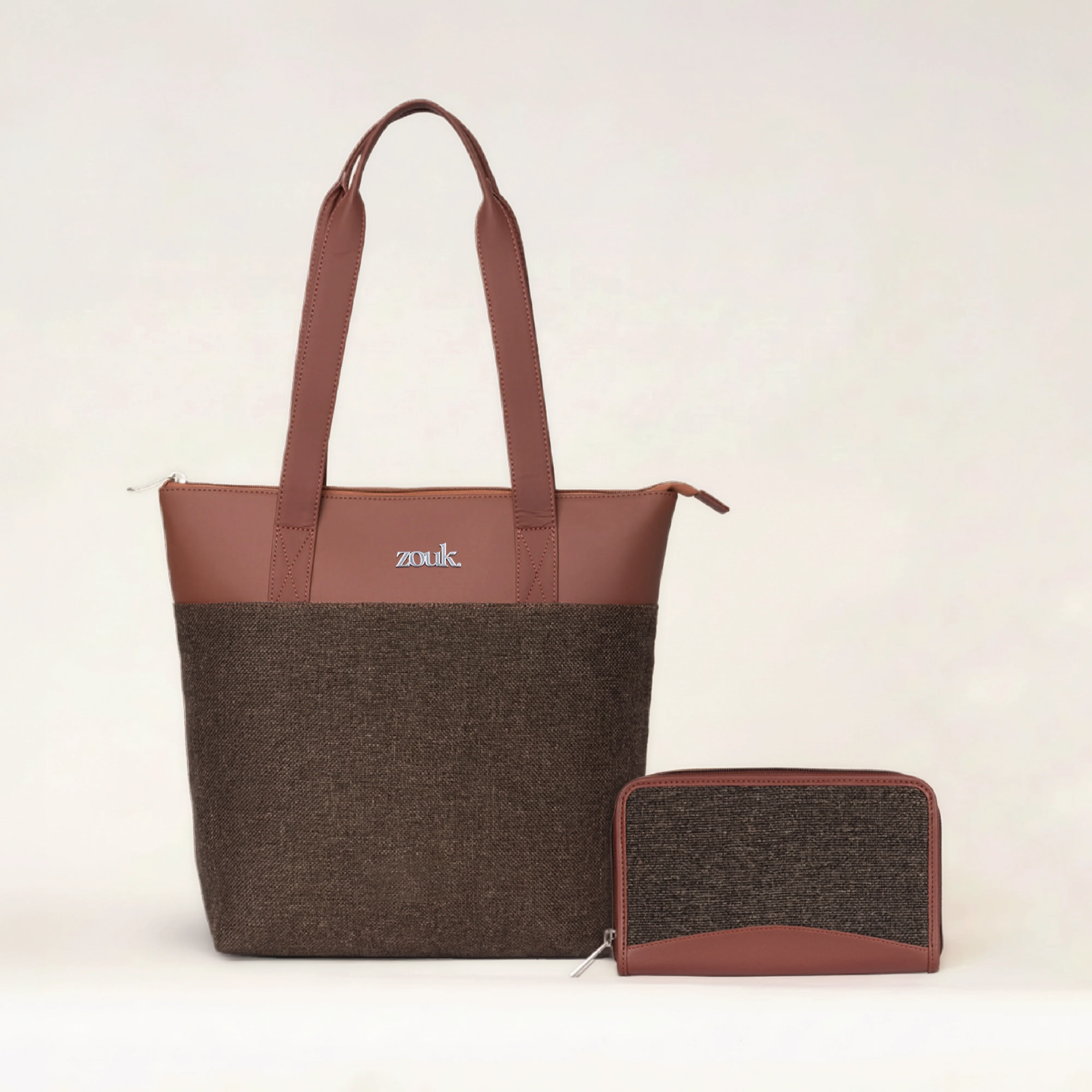 Bristel Everyday Tote Bag & Chain Wallet Combo
