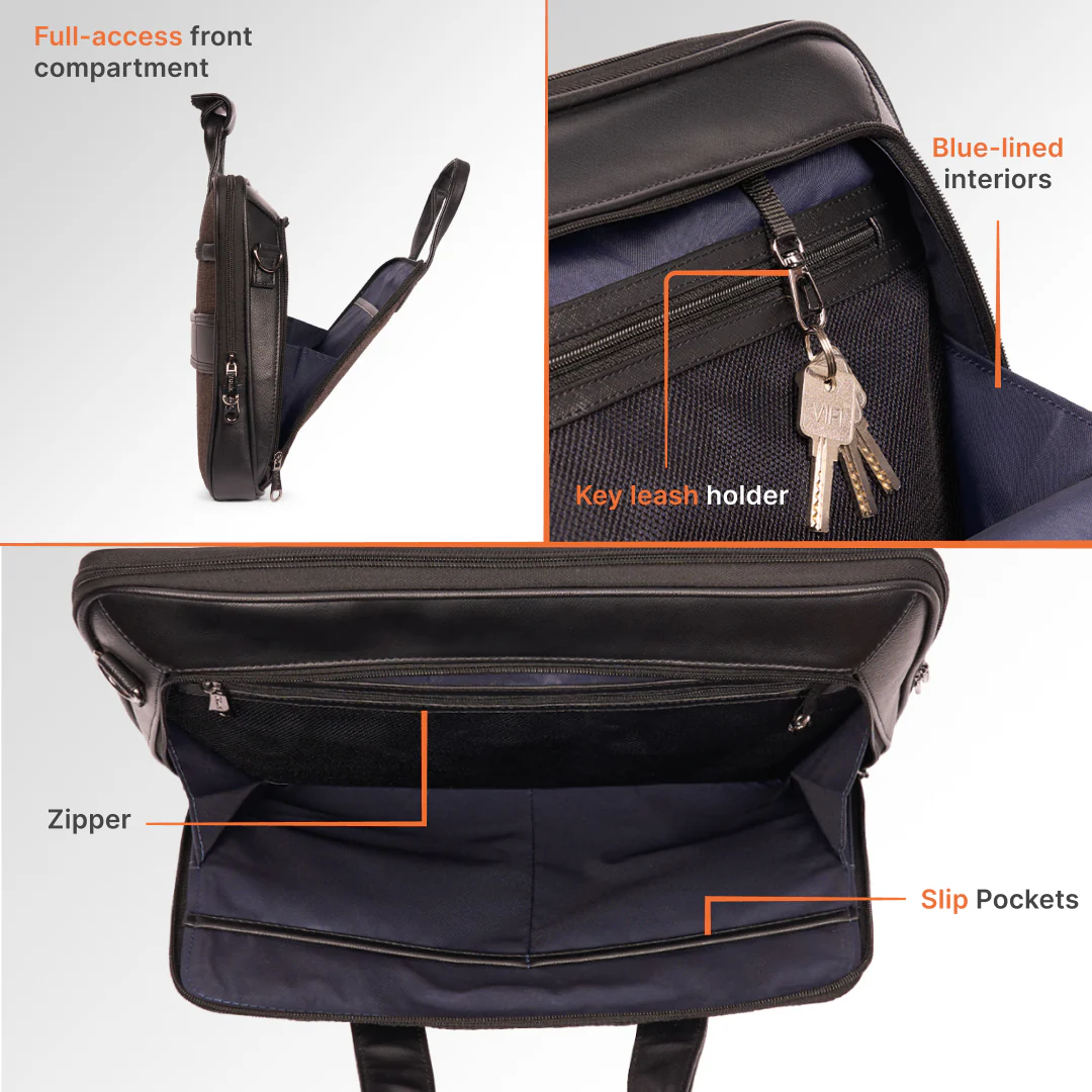Bristel Executive Laptop Bag (Black) - Image 8