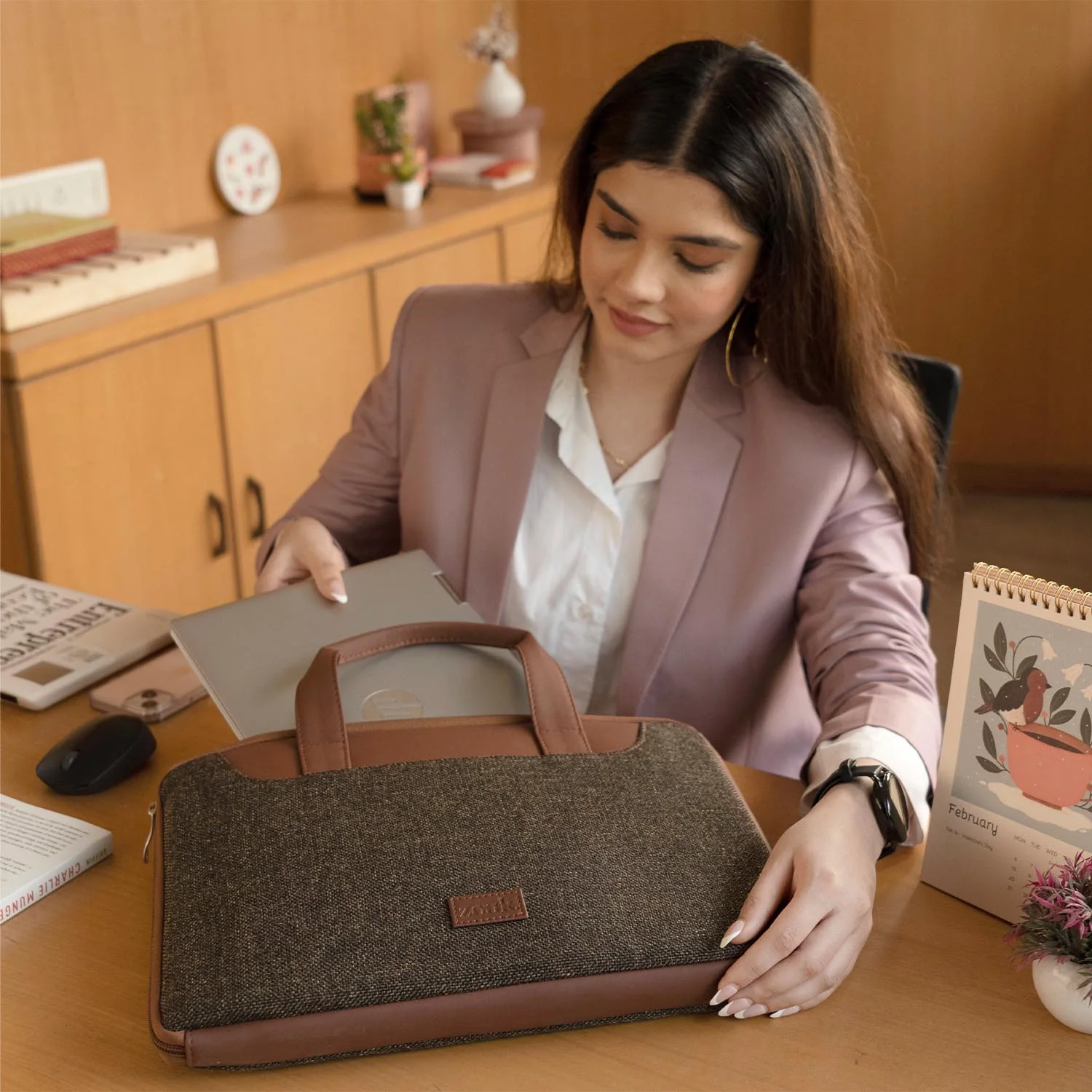 Bristel L-Zippered Laptop Sleeve - Image 3