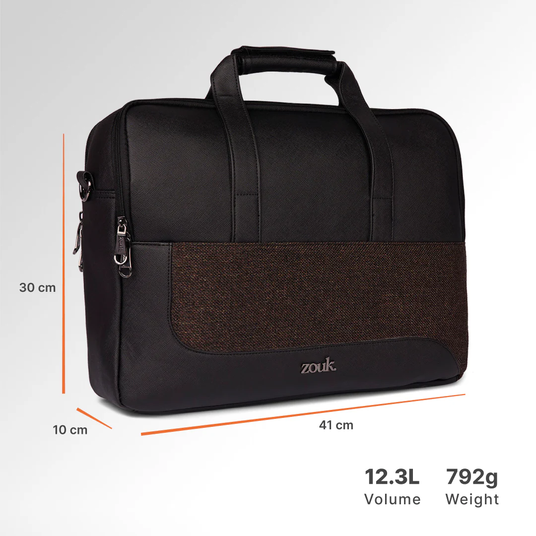 Bristel Office Laptop Bag (Black) - Image 4
