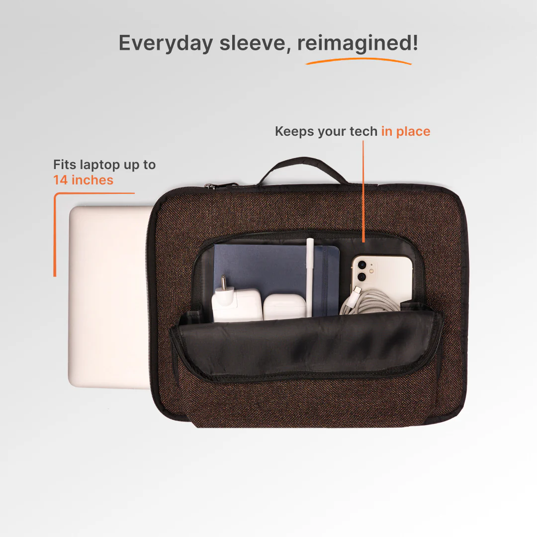 Bristel Signature Laptop Sleeve - 14inch (Black) - Image 7