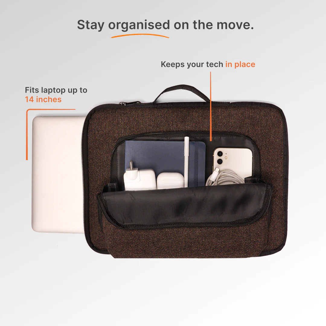 Bristel Urban Laptop Sleeve - 14inch (Black) - Image 6