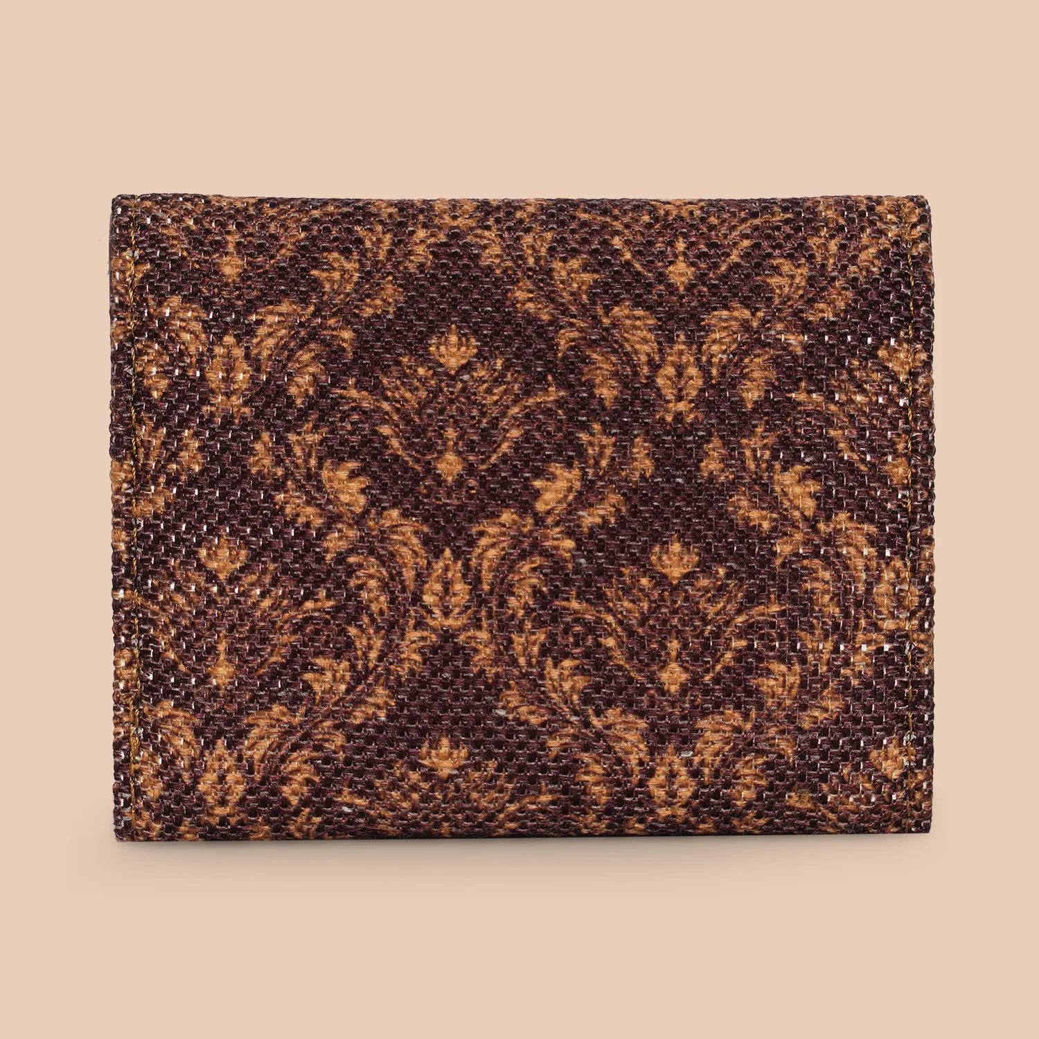 Brown Floral Trifold Wallet - Image 2
