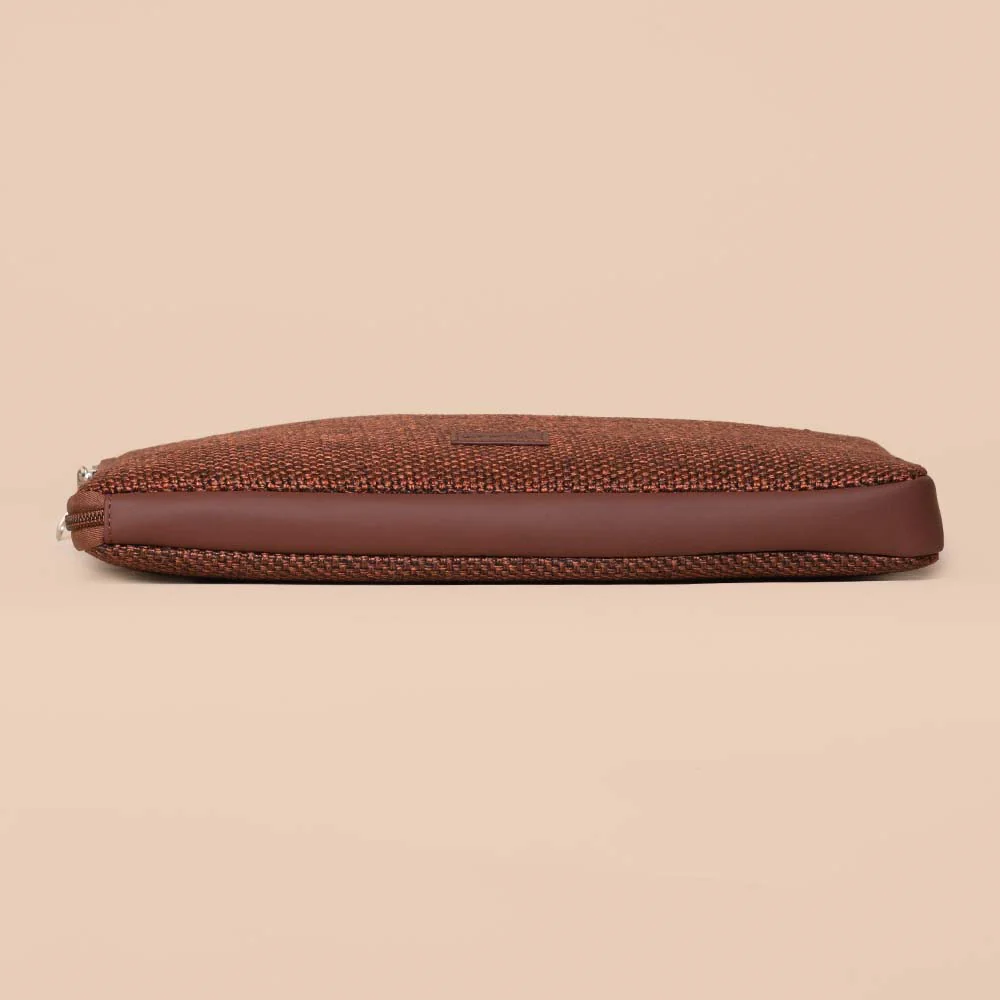Brown Metal L-Zippered Laptop Sleeve - Image 9