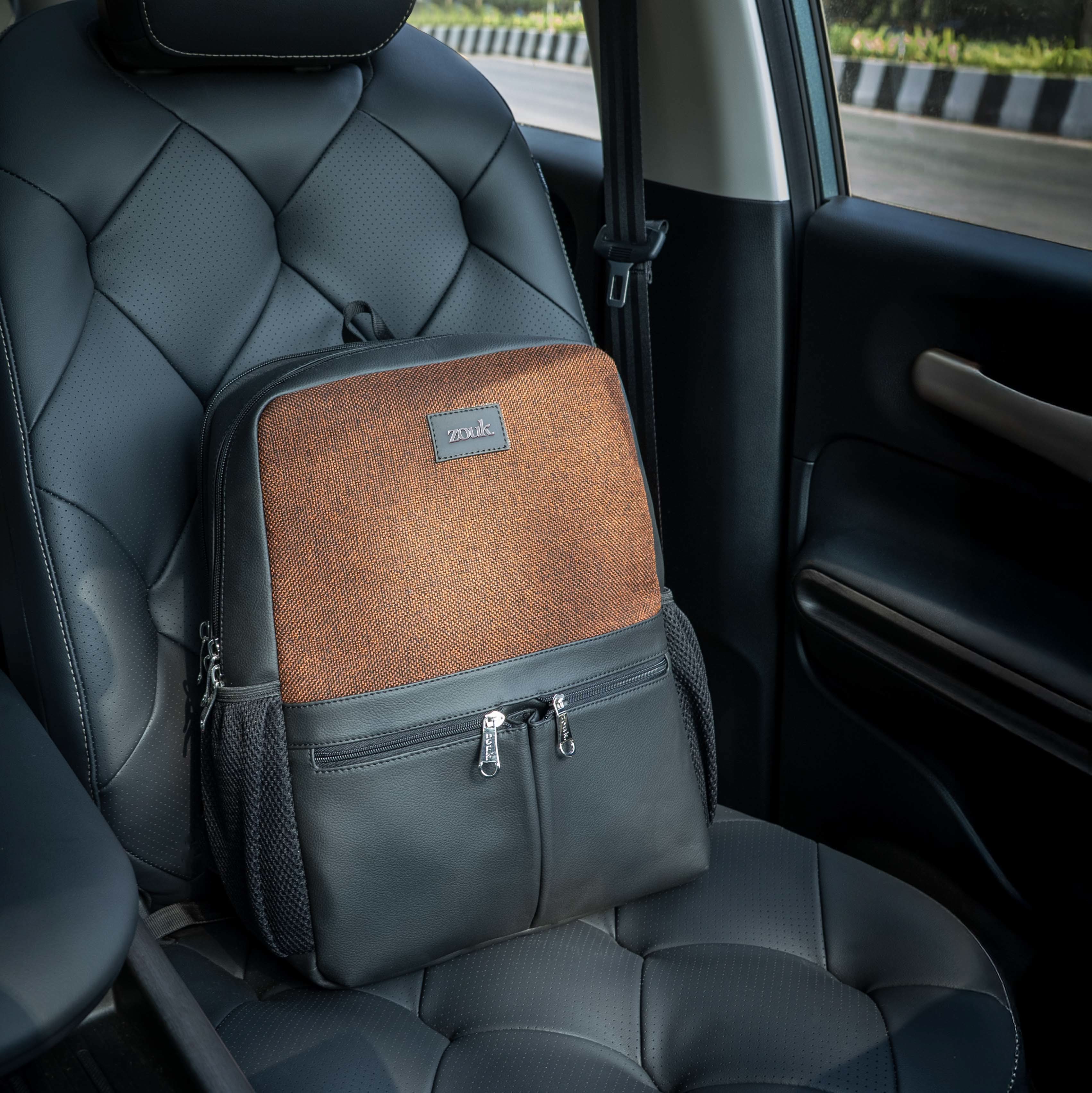 Brown Metal Office Backpack - Image 2