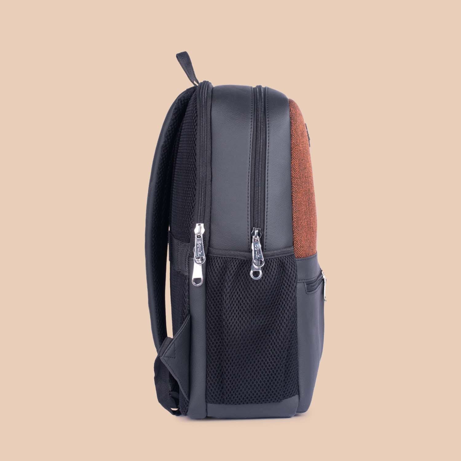 Brown Metal Office Backpack - Image 7
