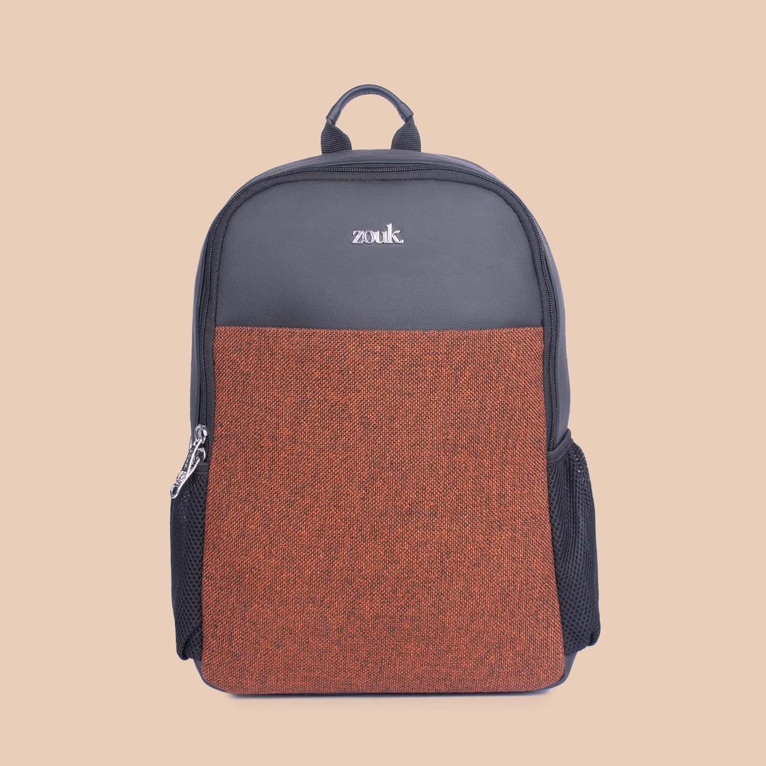 Brown Metal Statement Backpack - Image 2