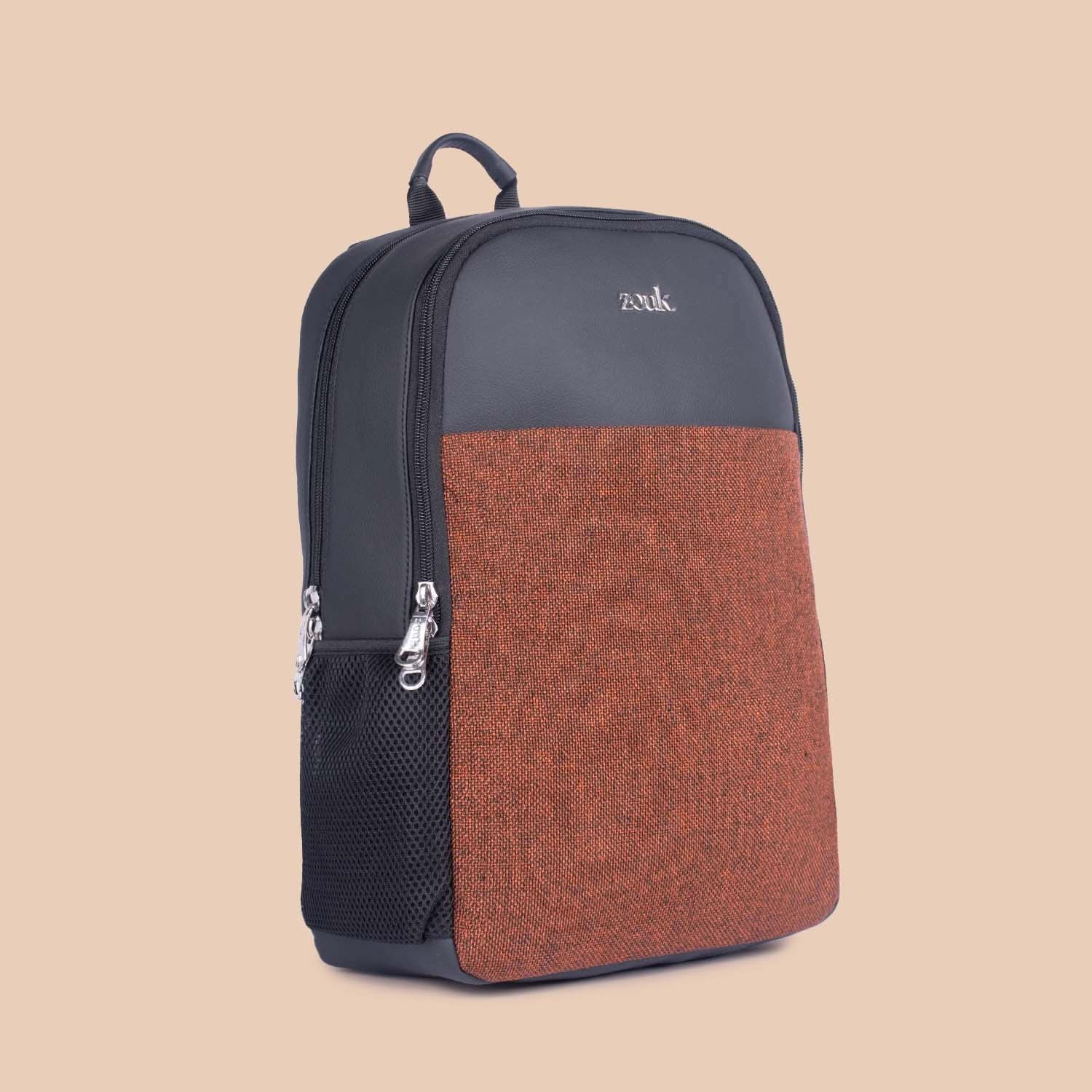 Brown Metal Statement Backpack - Image 4
