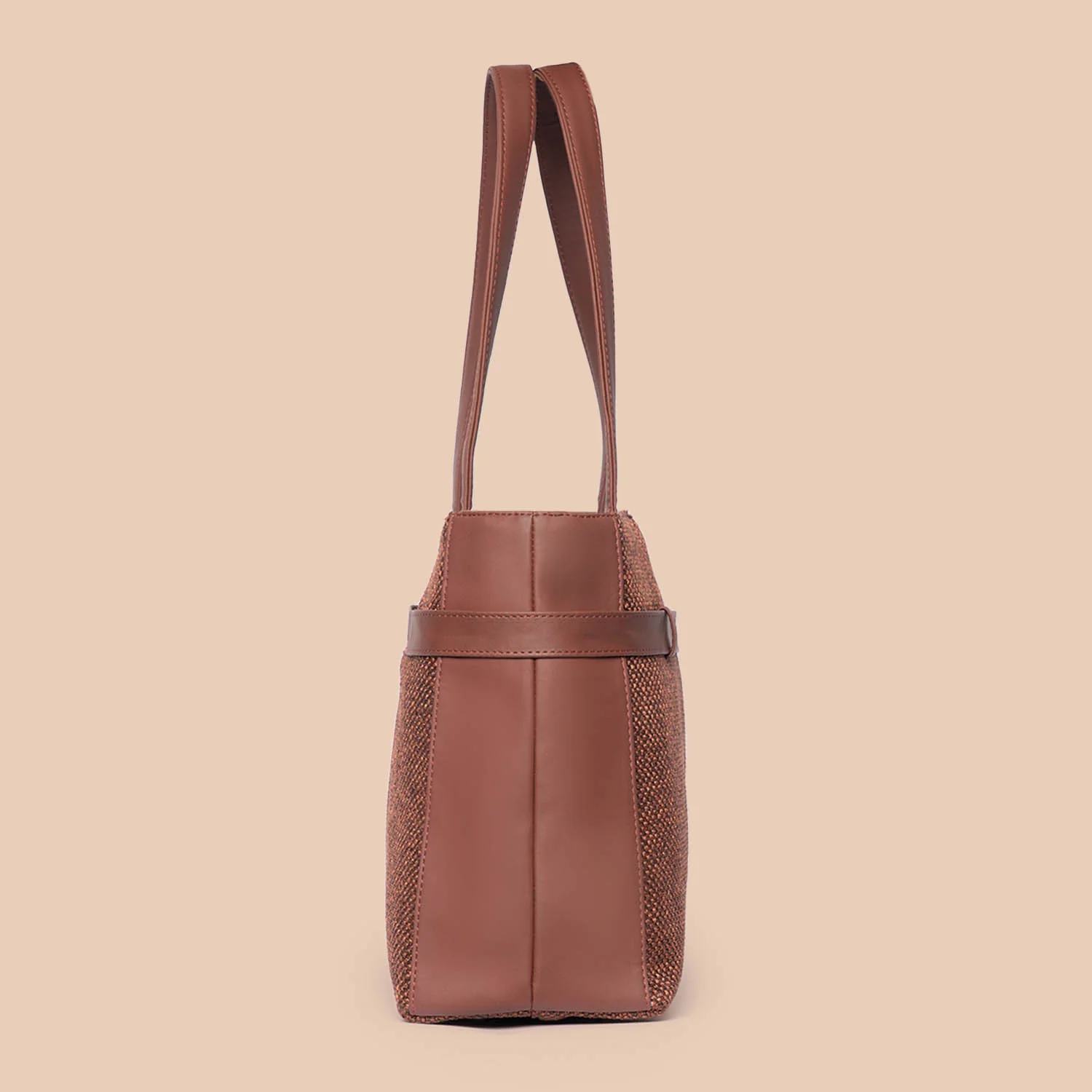 Brown Metal Statement Office Bag - Image 9