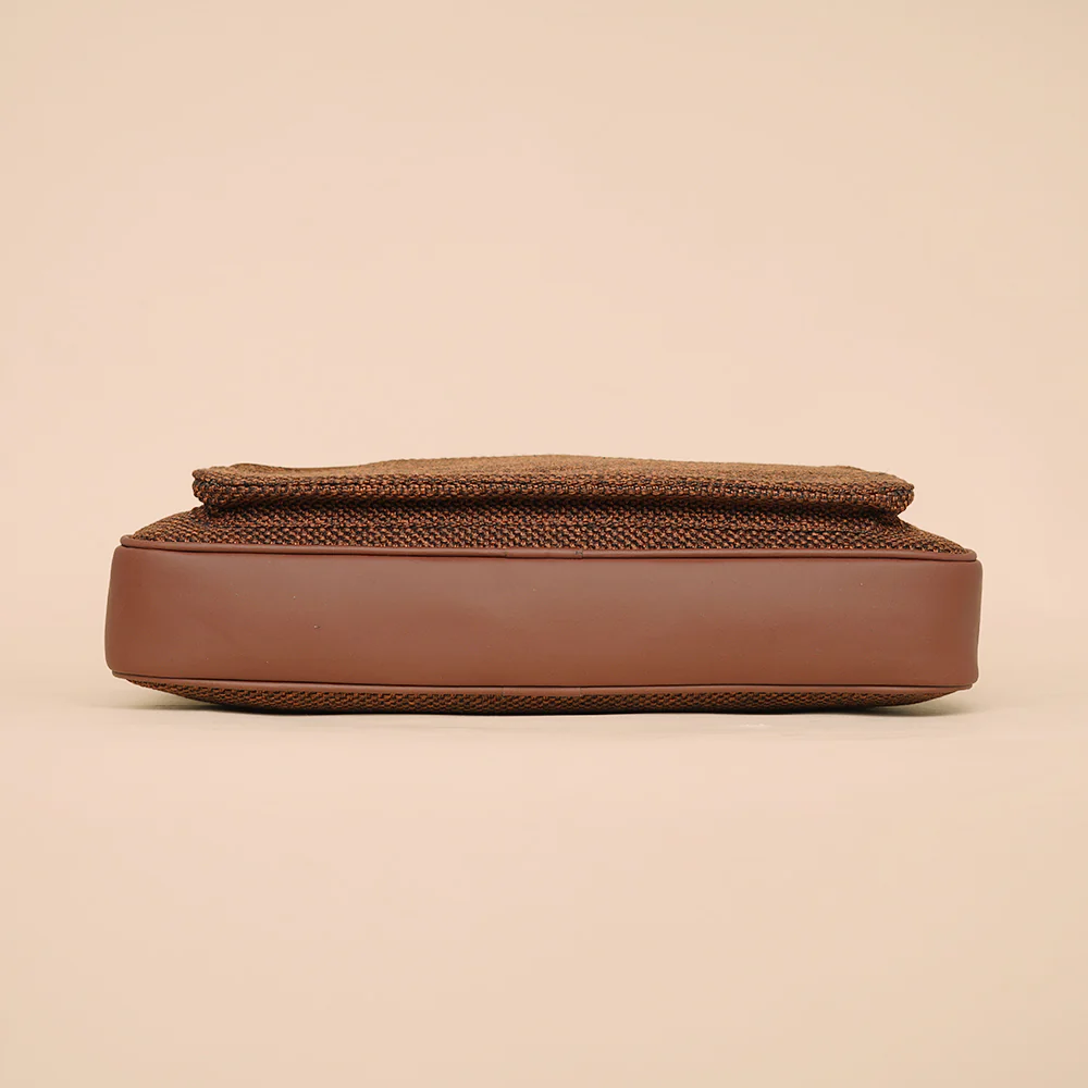 Brown Metal Unisex Laptop Bag - Image 7