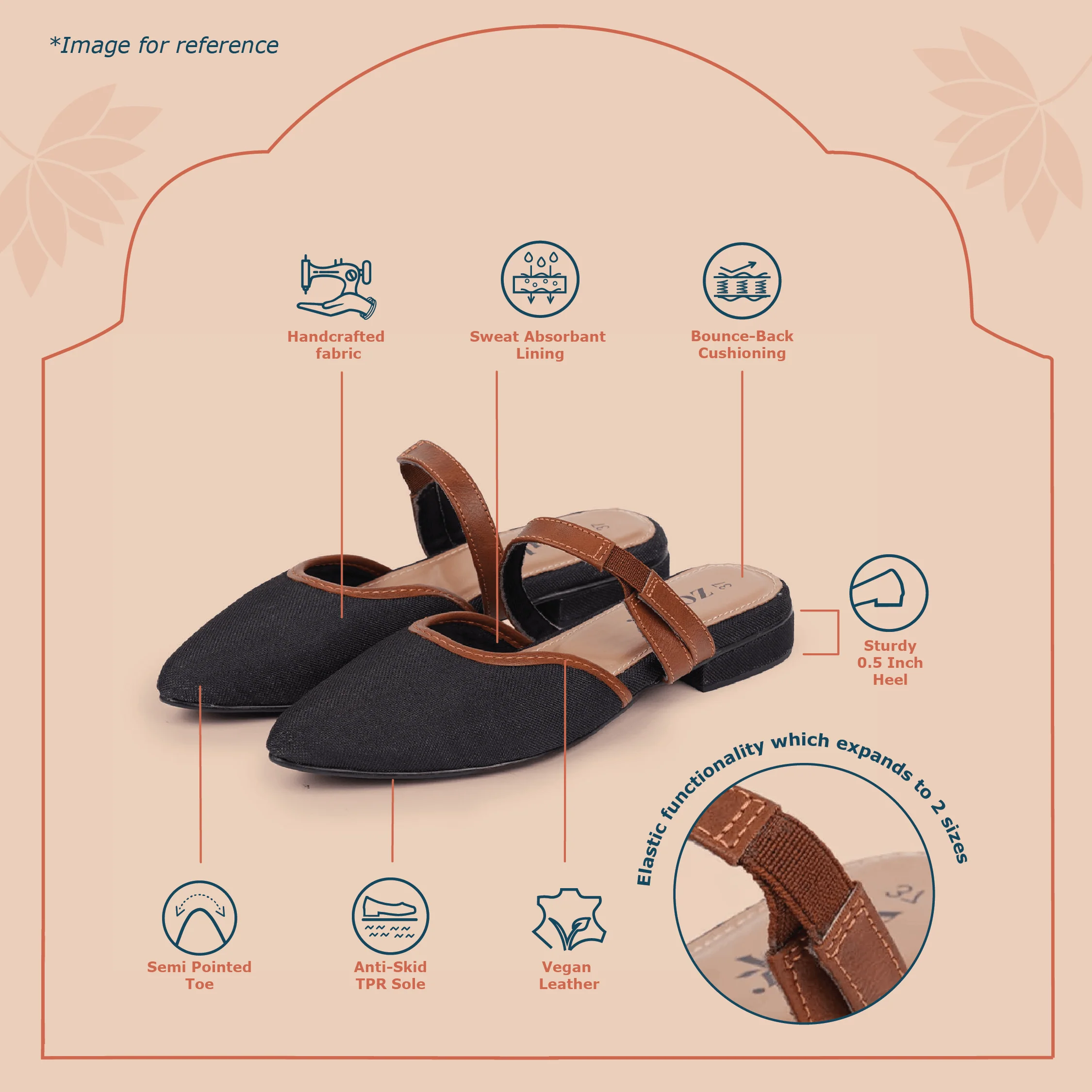 Calcutta Houndstooth Flexifit Mule - Image 5
