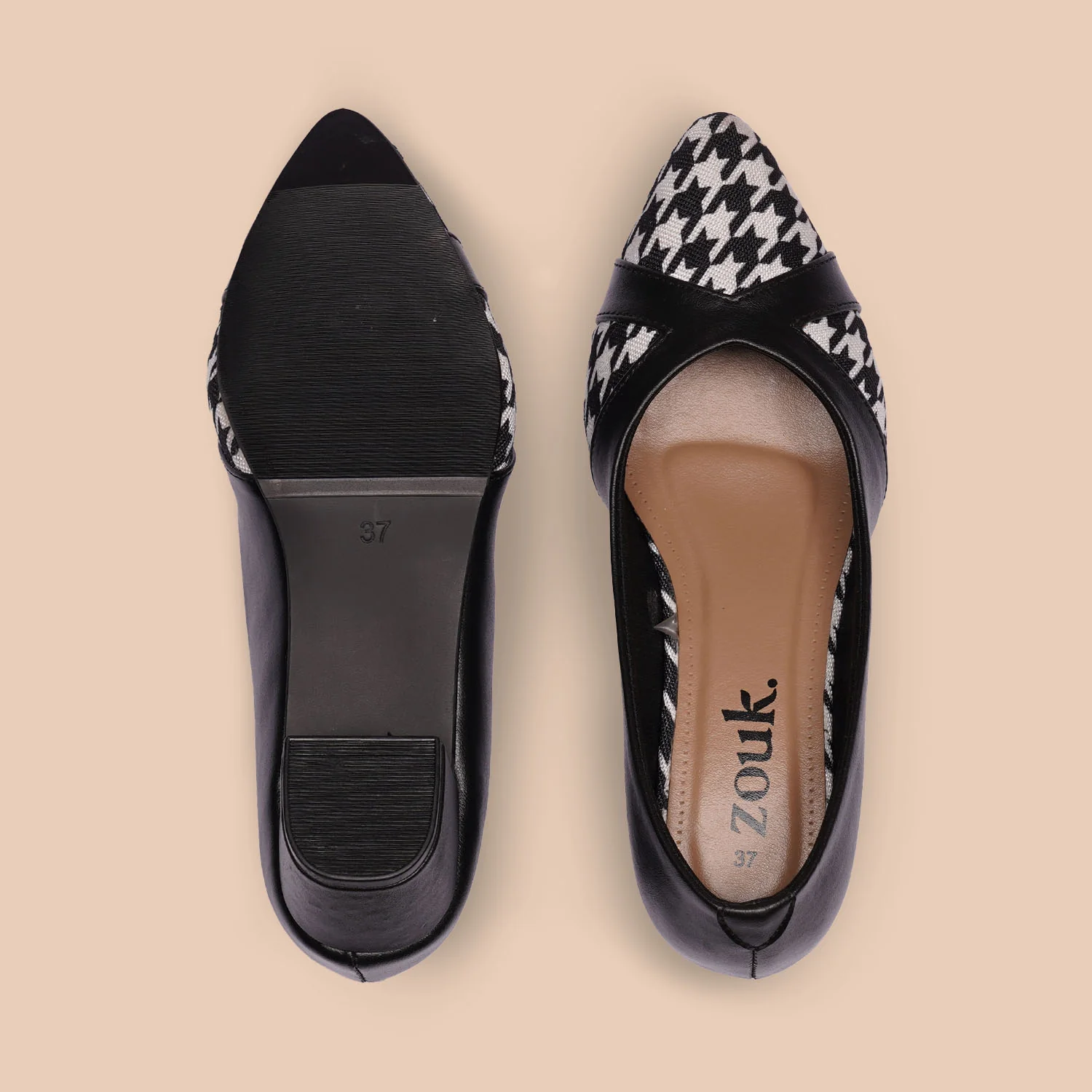 Calcutta Houndstooth Formal Block Heels - Image 3