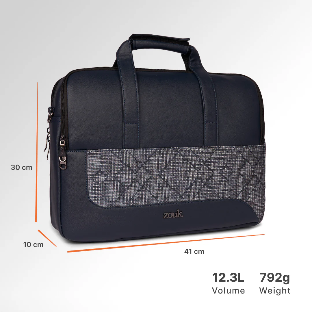 Calcutta Pixels Office Laptop Bag (Blue) - Image 4