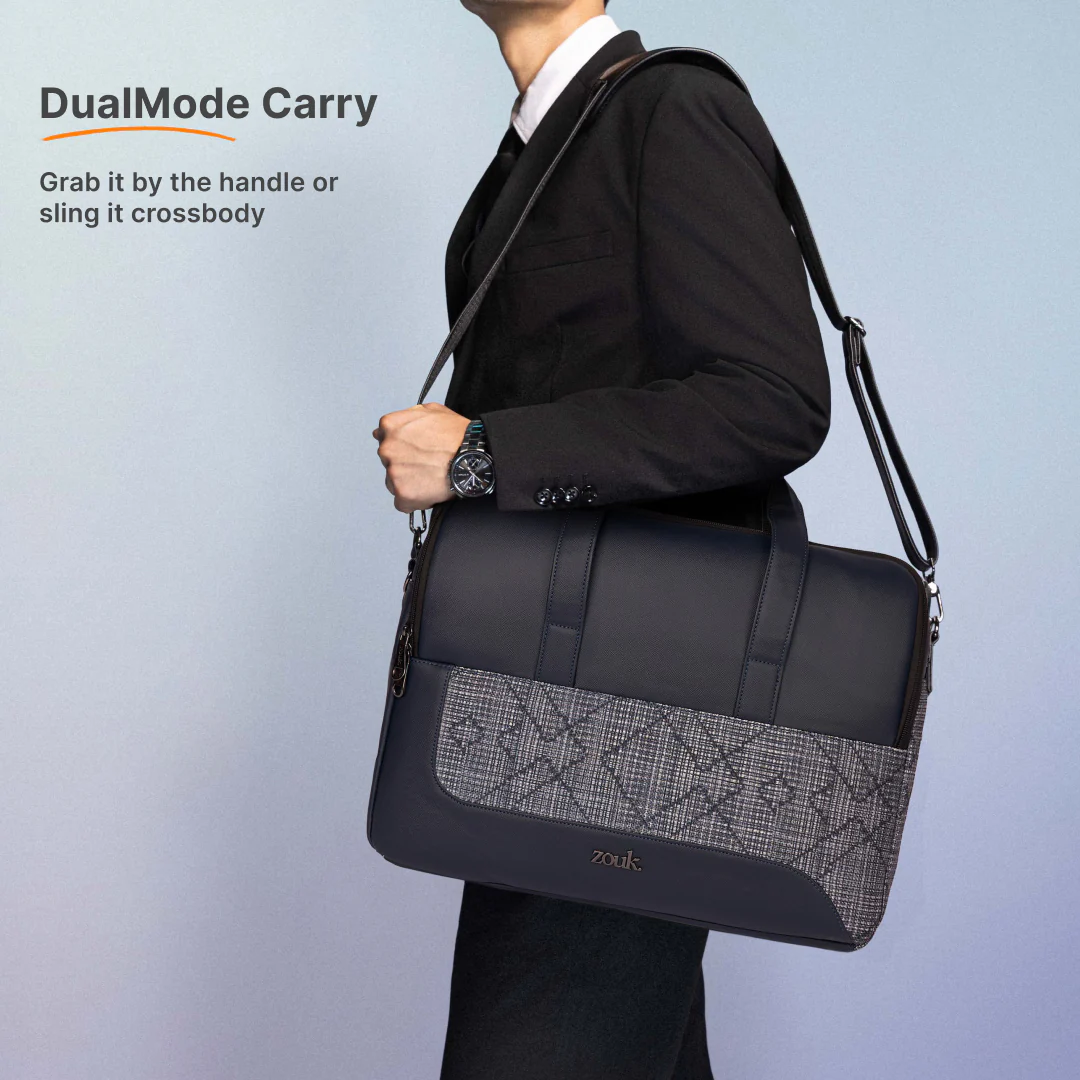 Calcutta Pixels Office Laptop Bag (Blue) - Image 6
