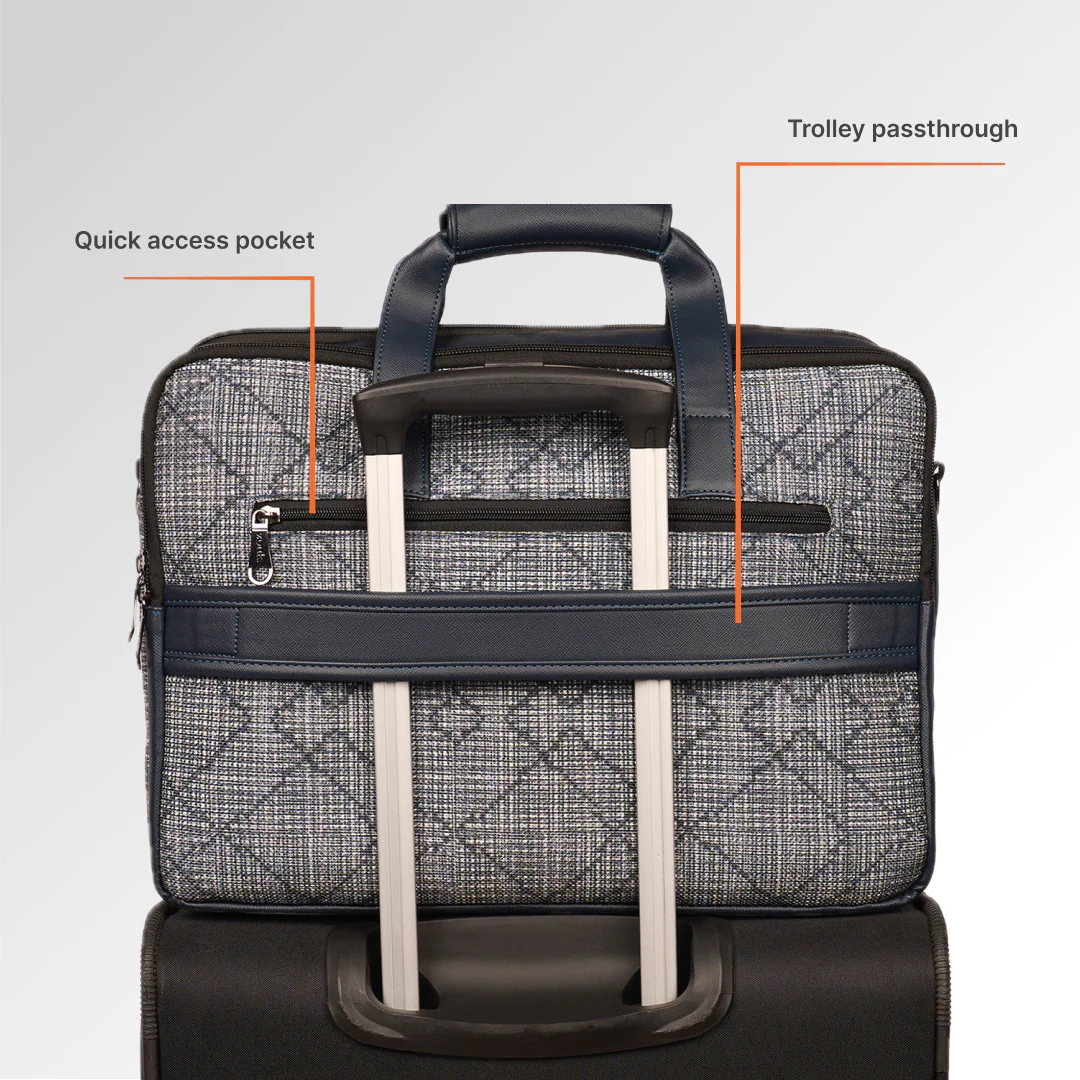 Calcutta Pixels Office Laptop Bag (Blue) - Image 9