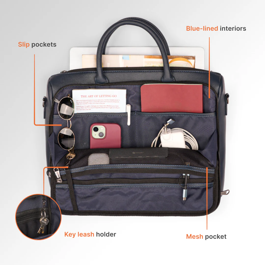 Calcutta Pixels Pro Laptop Bag (Blue) - Image 8