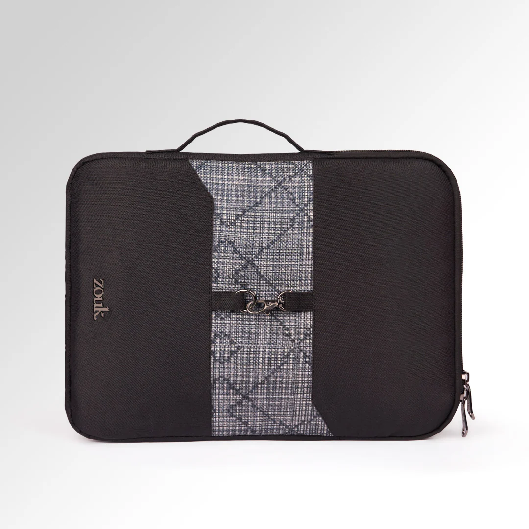 Calcutta Pixels Signature Laptop Sleeve - 14inch (Black) - Image 3
