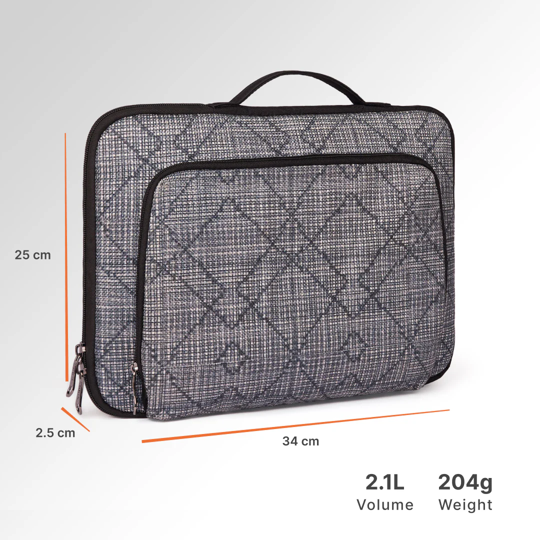 Calcutta Pixels Signature Laptop Sleeve - 14inch (Black) - Image 4