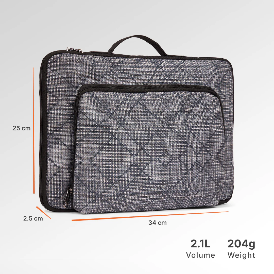 Calcutta Pixels Urban Laptop Sleeve - 14inch (Black) - Image 4