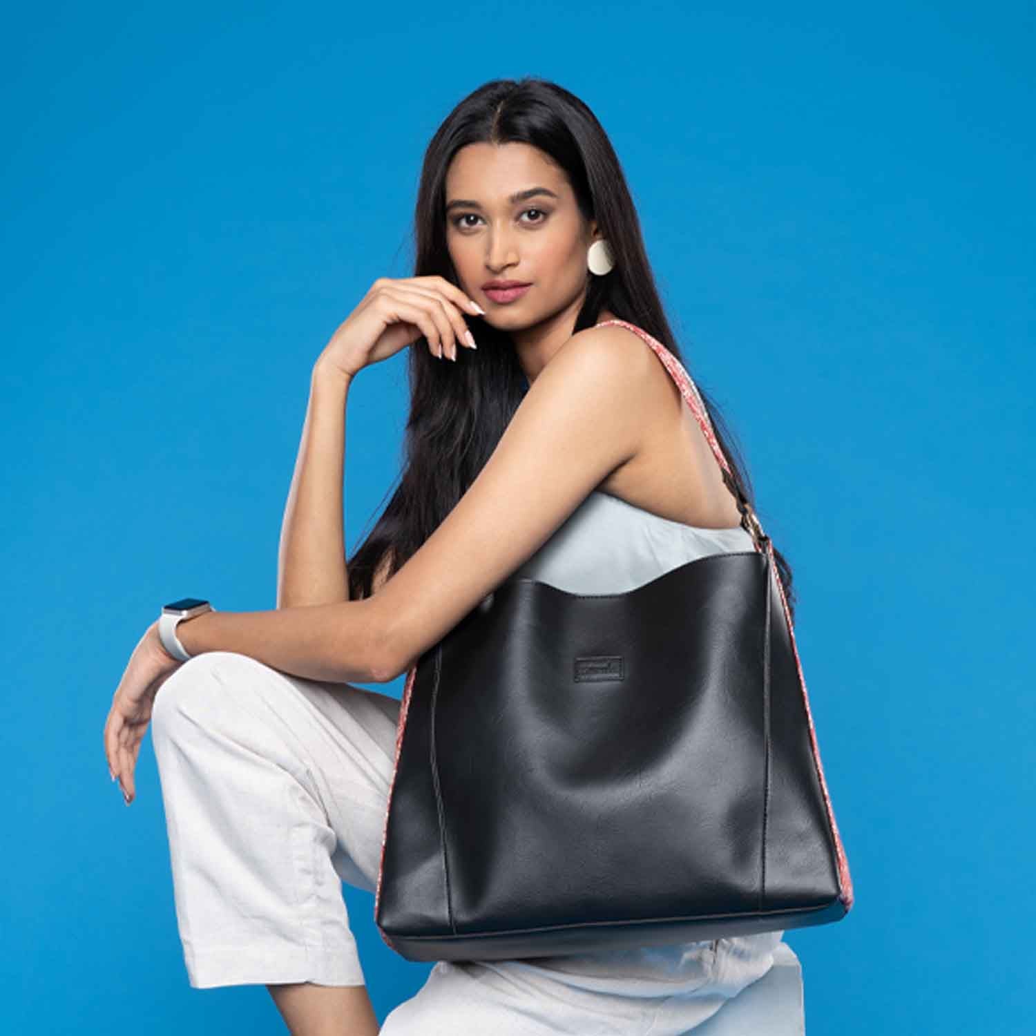 Chanderi Phool Classic Open Tote - Image 2