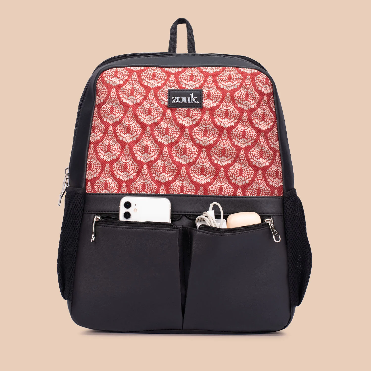Chanderi Phool Office Backpack - Image 3