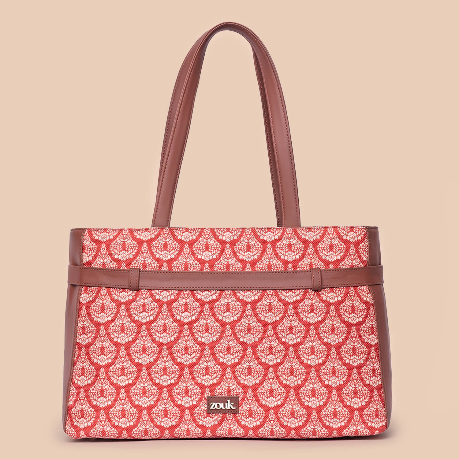 Chanderi Phool Statement Office Bag - Image 3