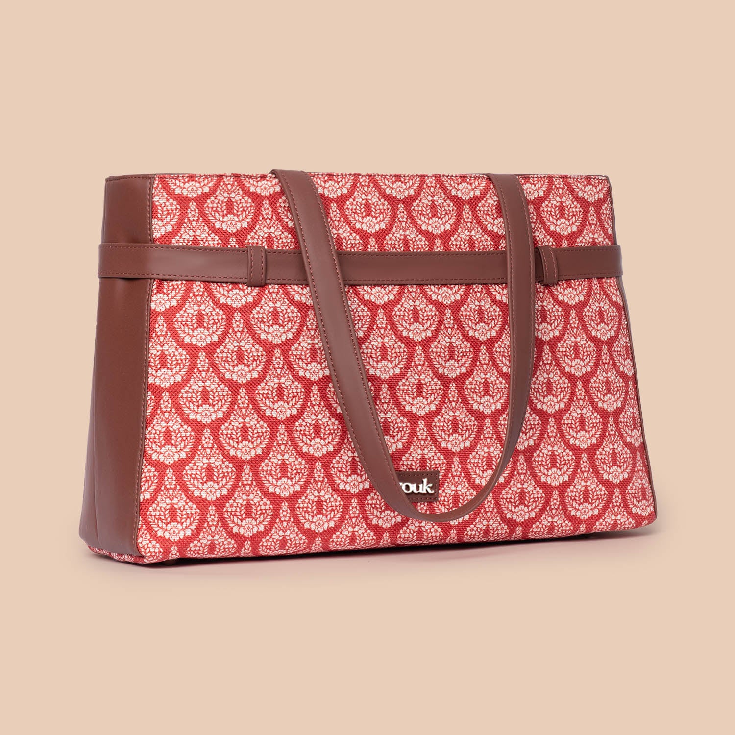 Chanderi Phool Statement Office Bag - Image 5