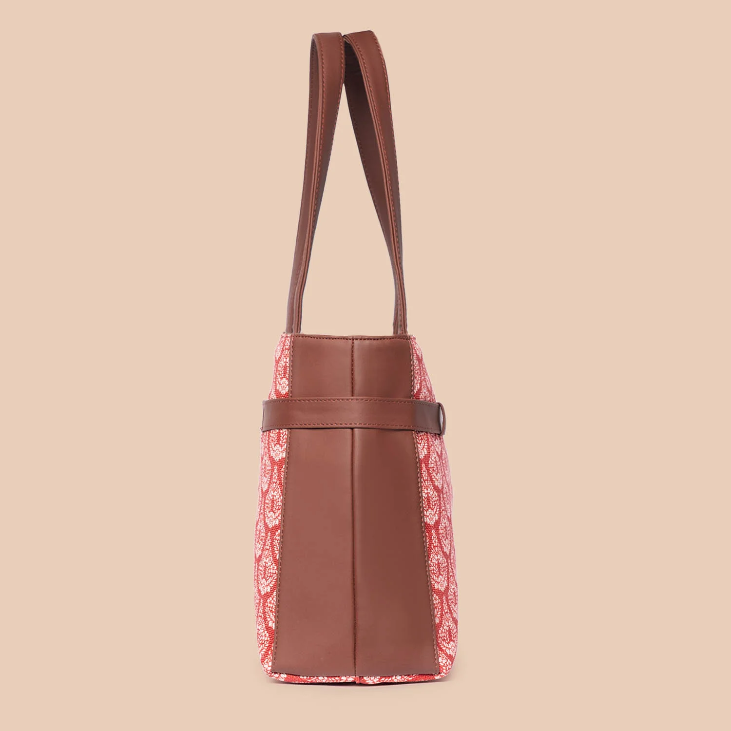 Chanderi Phool Statement Office Bag - Image 9