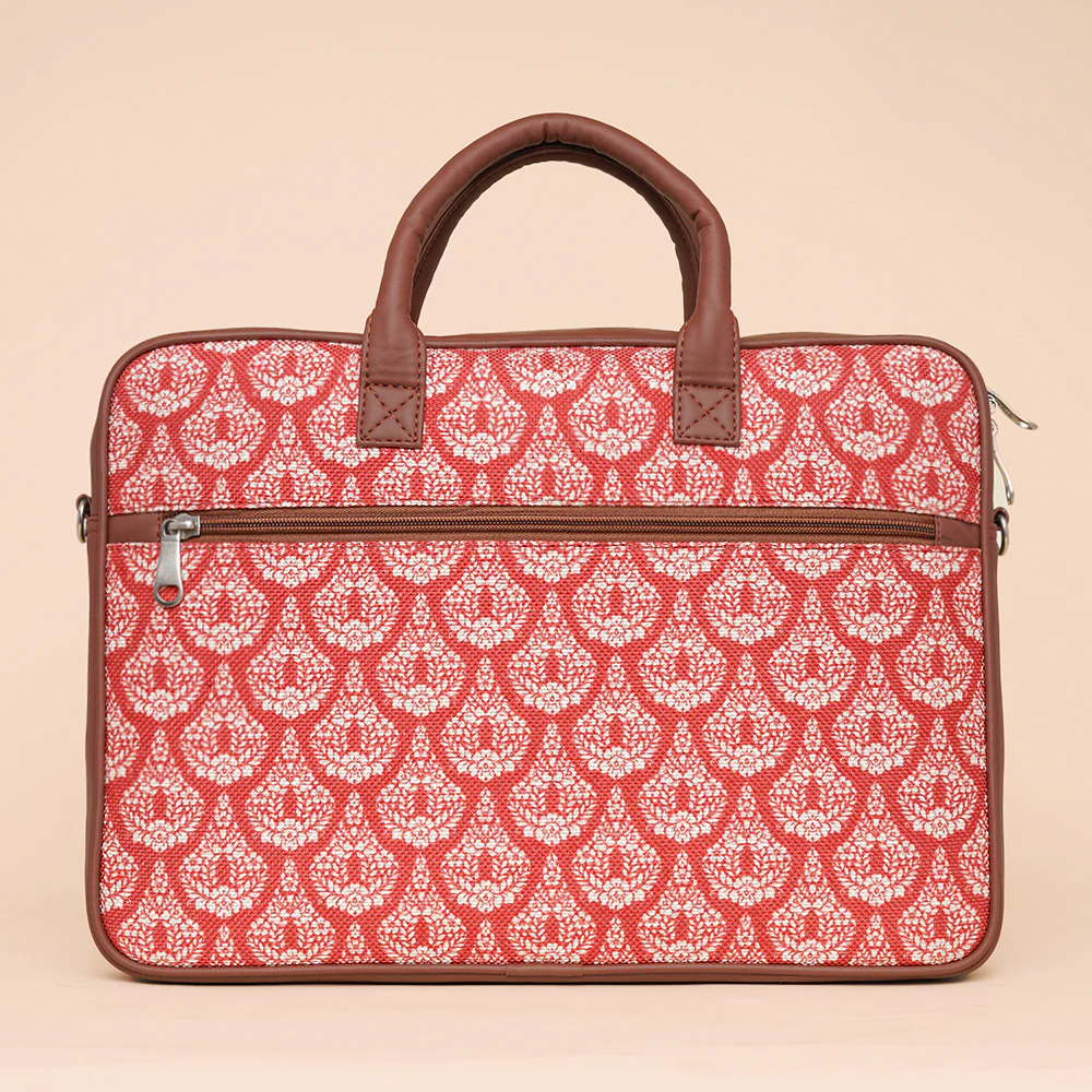Chanderi Phool Laptop Bag - Image 3