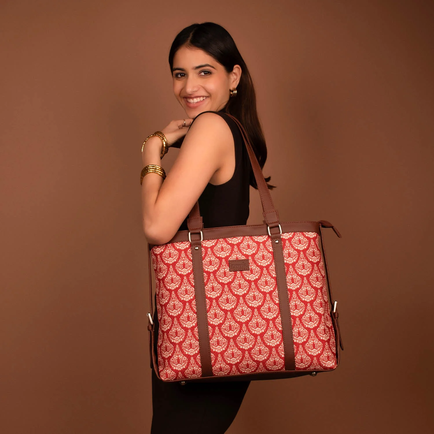 Chanderi Phool Women's Office Bag - Image 2