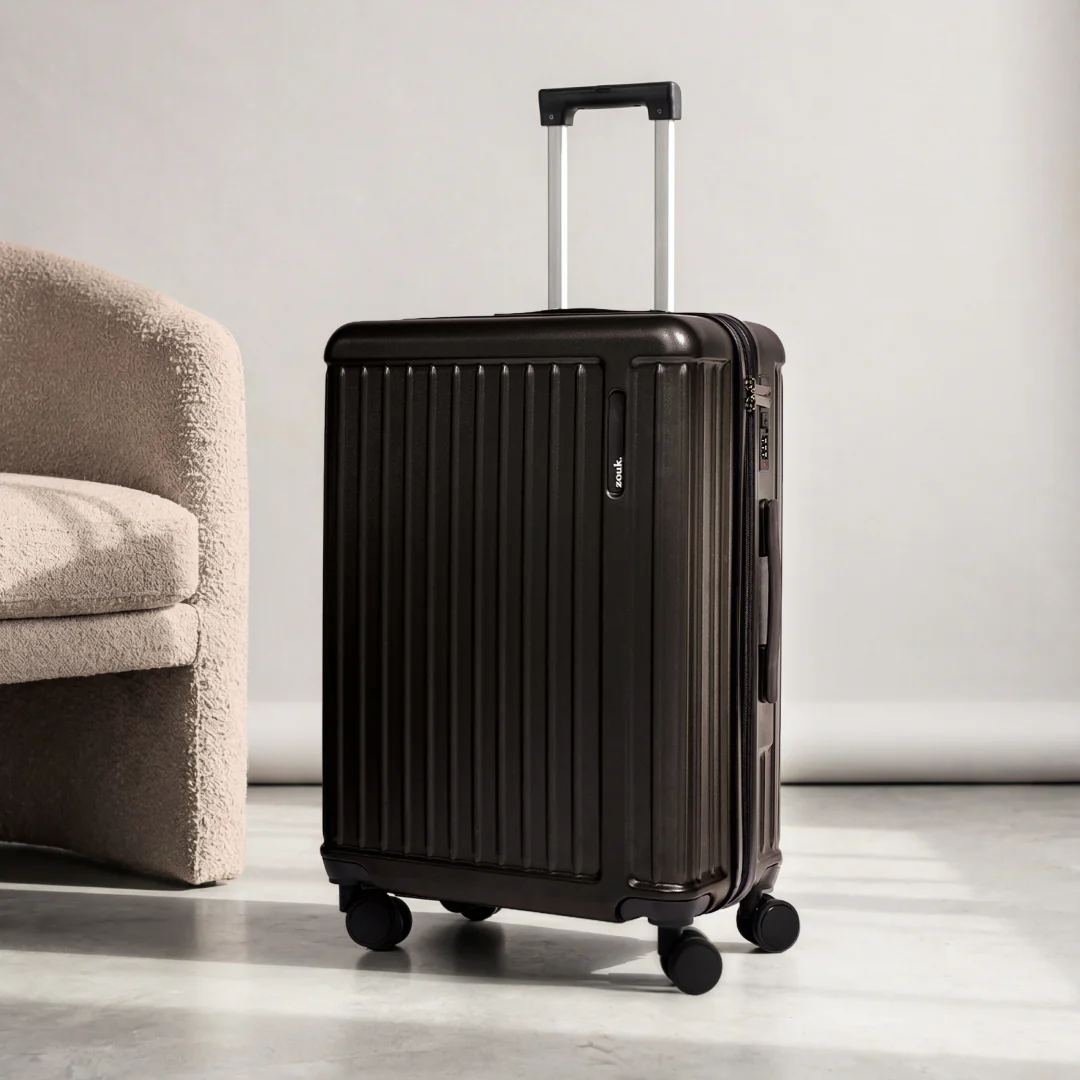 Charcoal Grey Sahana Trolley Bag - Set of 3 (Cabin + Medium + Large) - Image 2