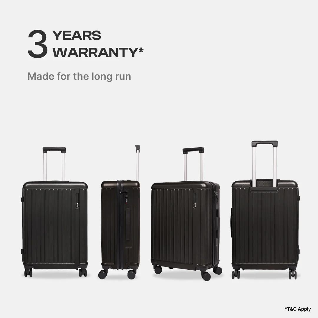 Charcoal Grey Sahana Trolley Bag - Set of 3 (Cabin + Medium + Large) - Image 3