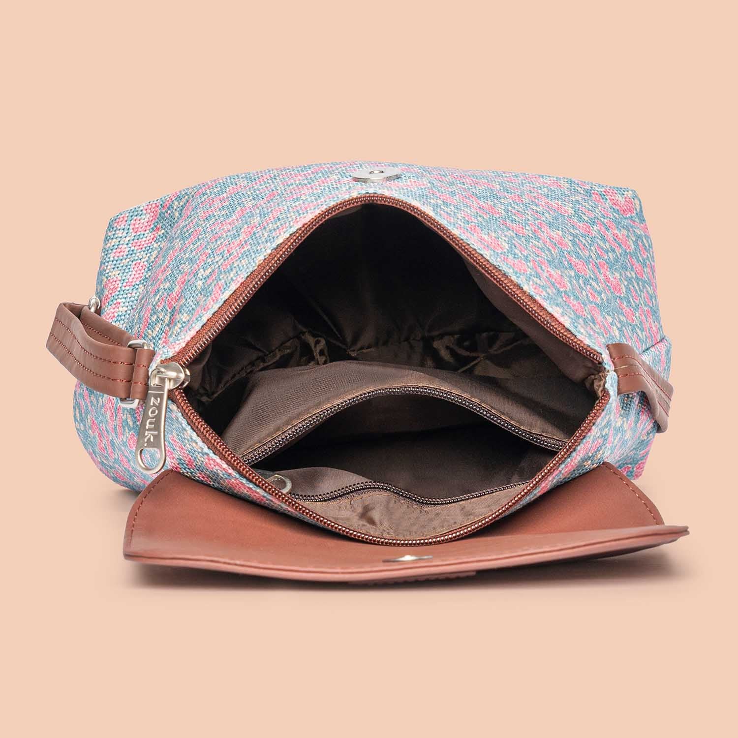 Chettinad Florals Flap Sling Bag - Image 4