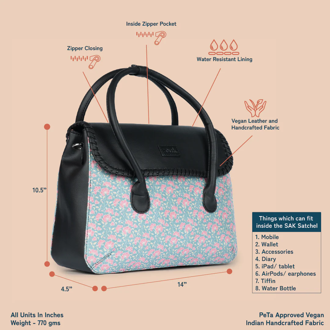 SAK Satchel - Chettinad Florals - Image 6