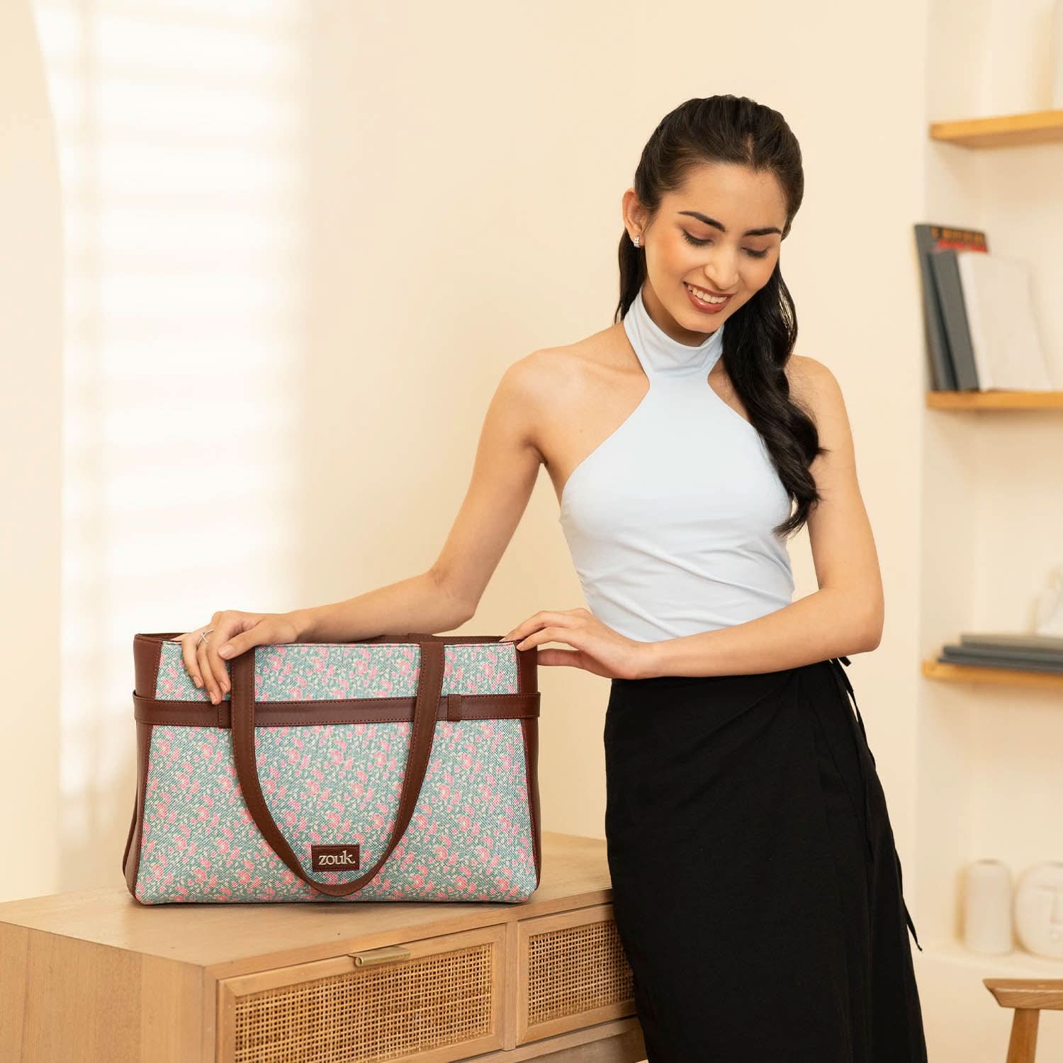 Chettinad Florals Statement Office Bag - Image 2